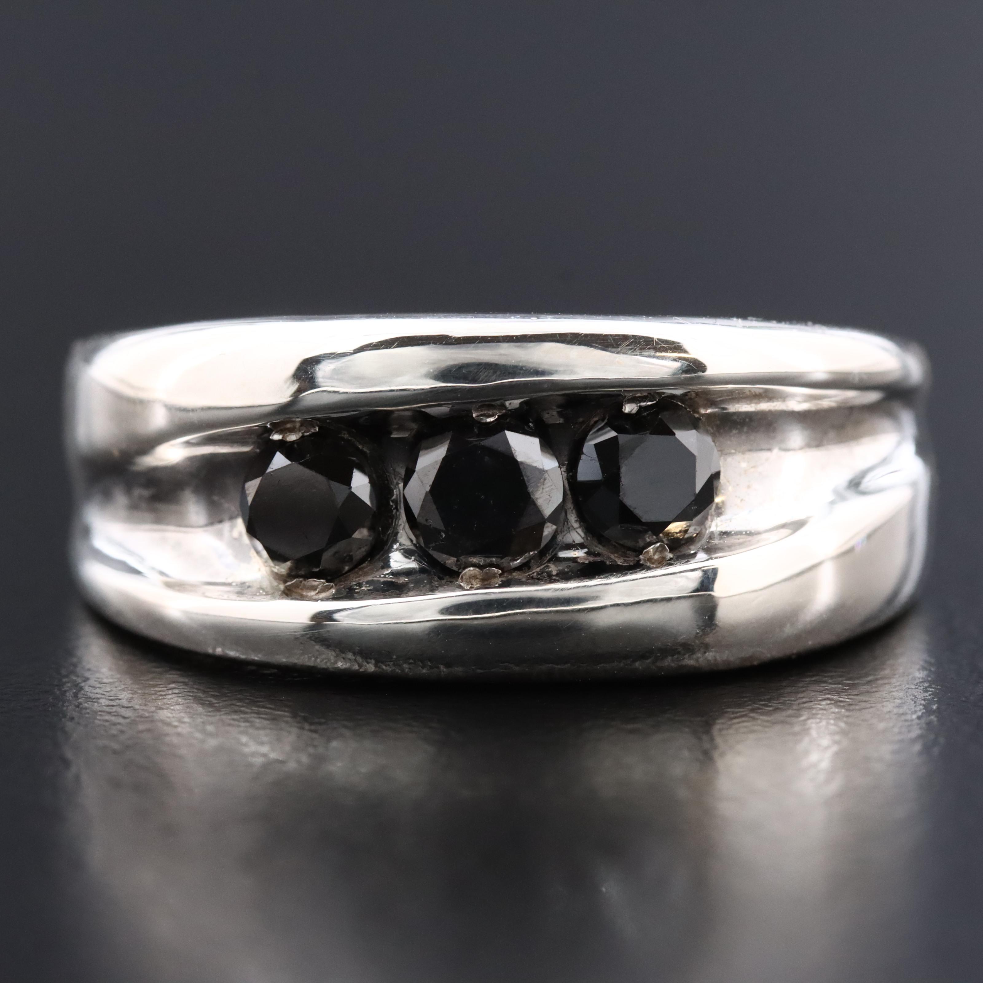 Sterling Diamond Ring