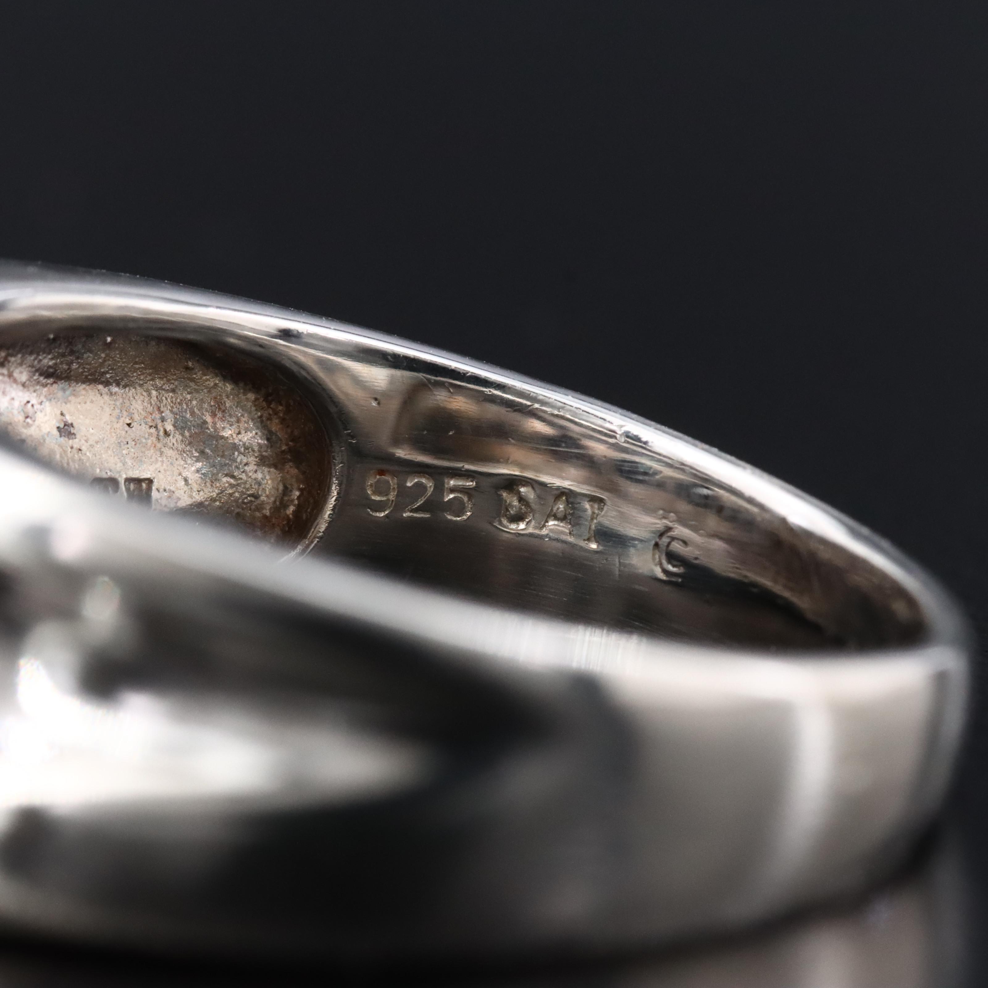 Sterling Diamond Ring