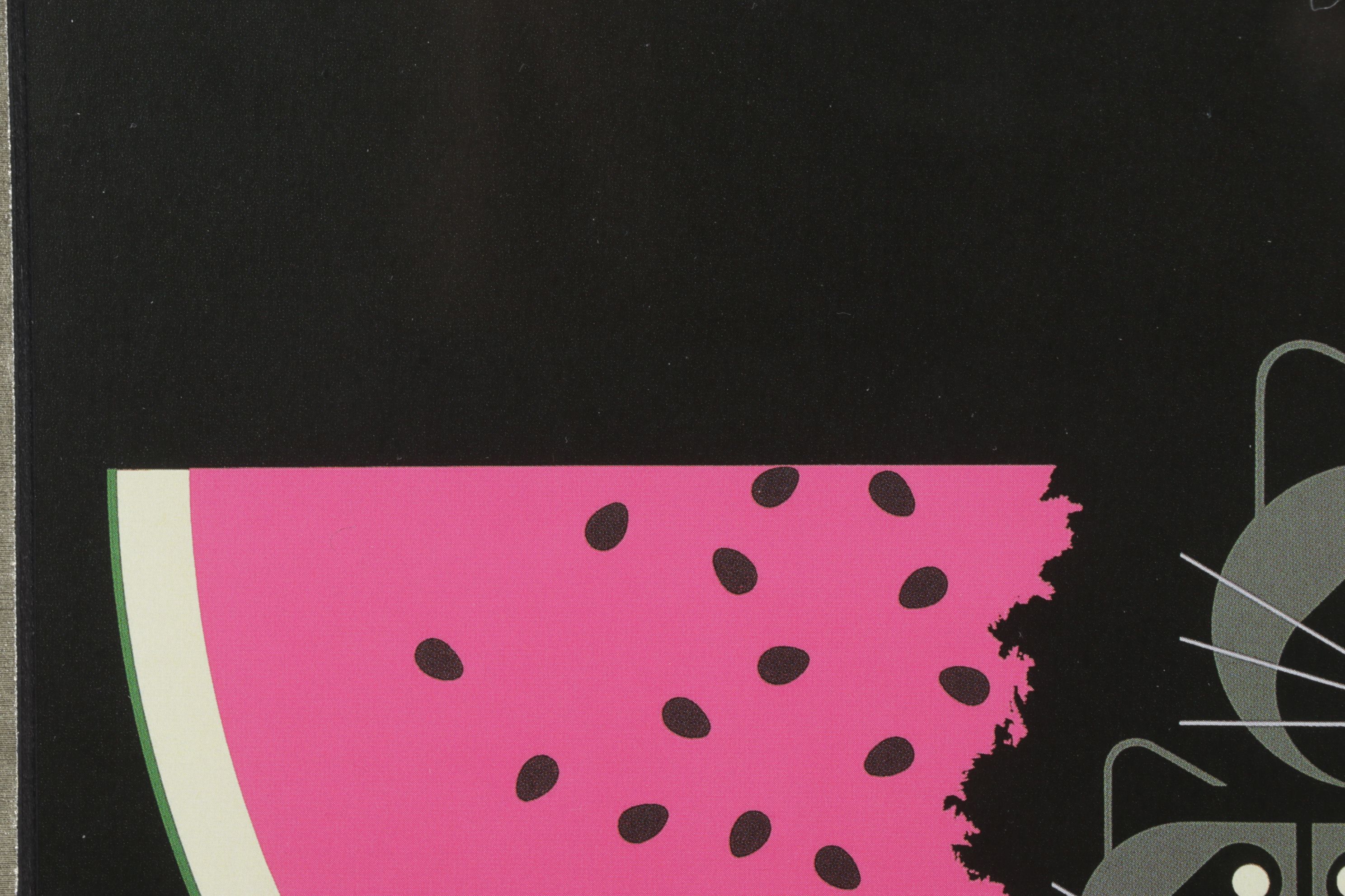 Offset Lithograph after Charley Harper "Watermelon Moon"