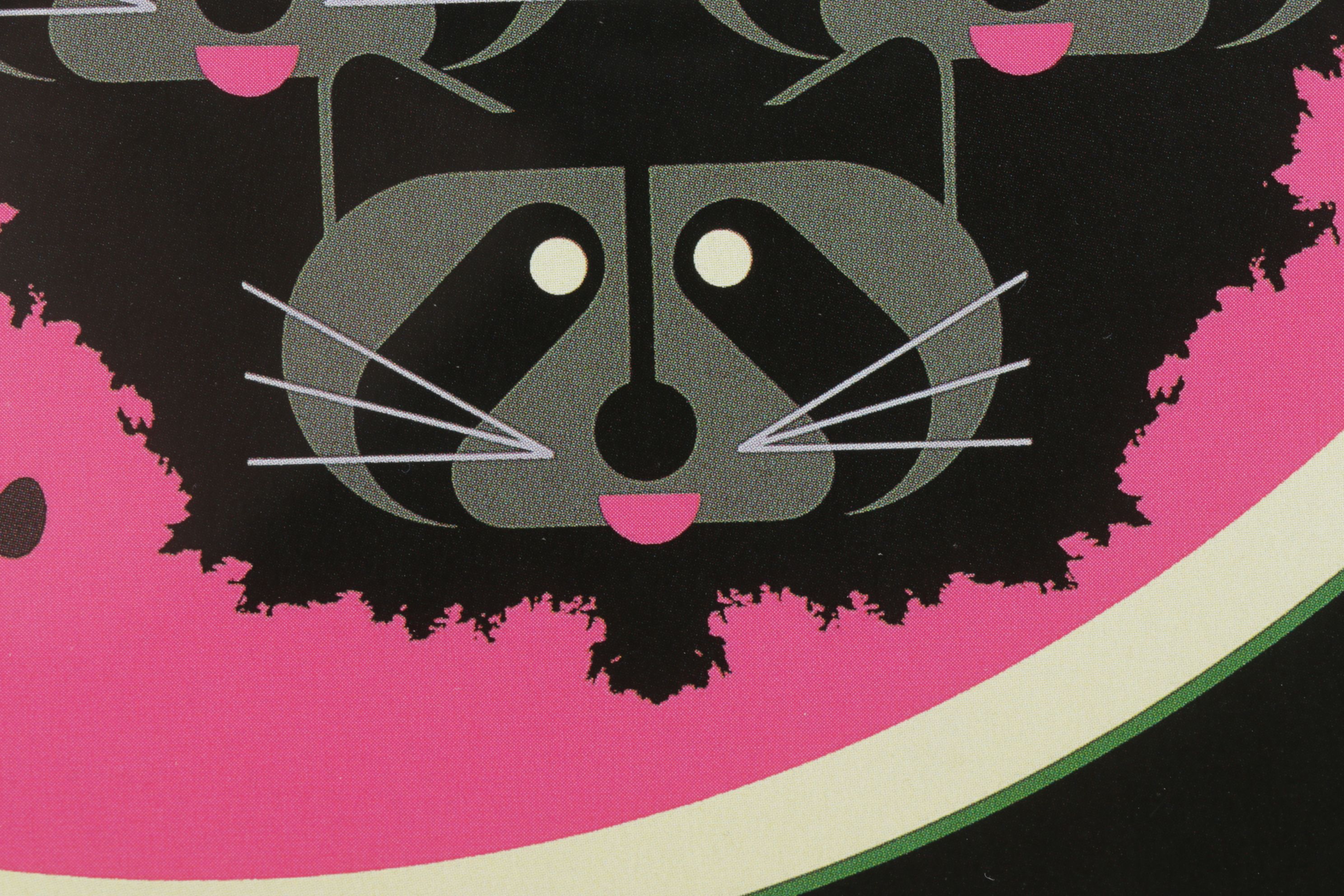 Offset Lithograph after Charley Harper "Watermelon Moon"