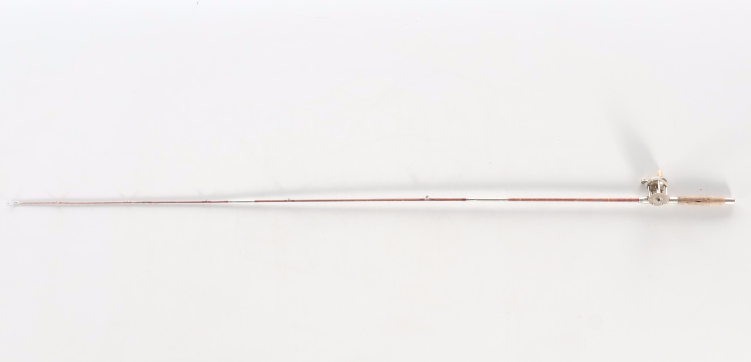 H.L. Leonard & Mills Bamboo Rod with Horton and Embossed Brass Reels