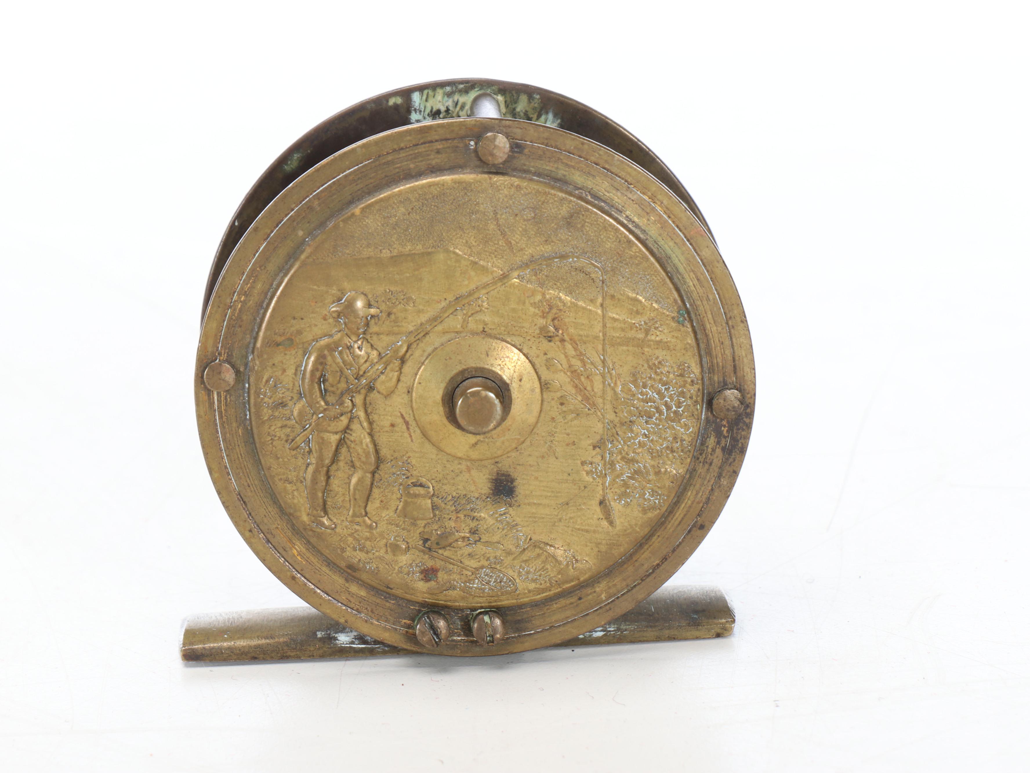 H.L. Leonard & Mills Bamboo Rod with Horton and Embossed Brass Reels