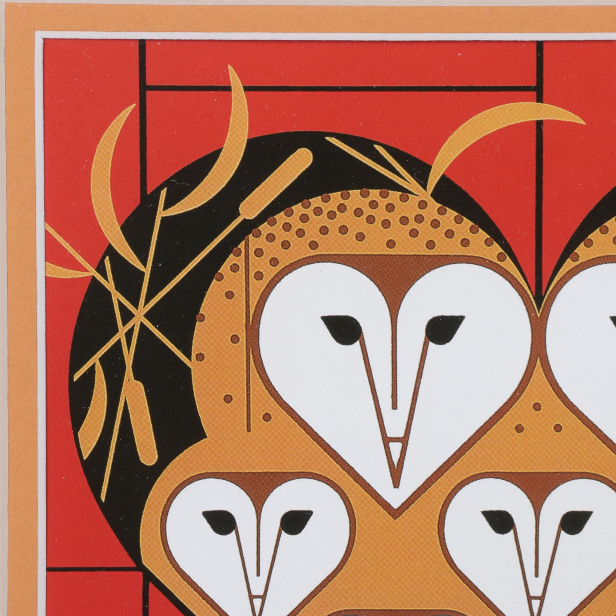Charley Harper Offset Lithograph "Vowlentine", 1985