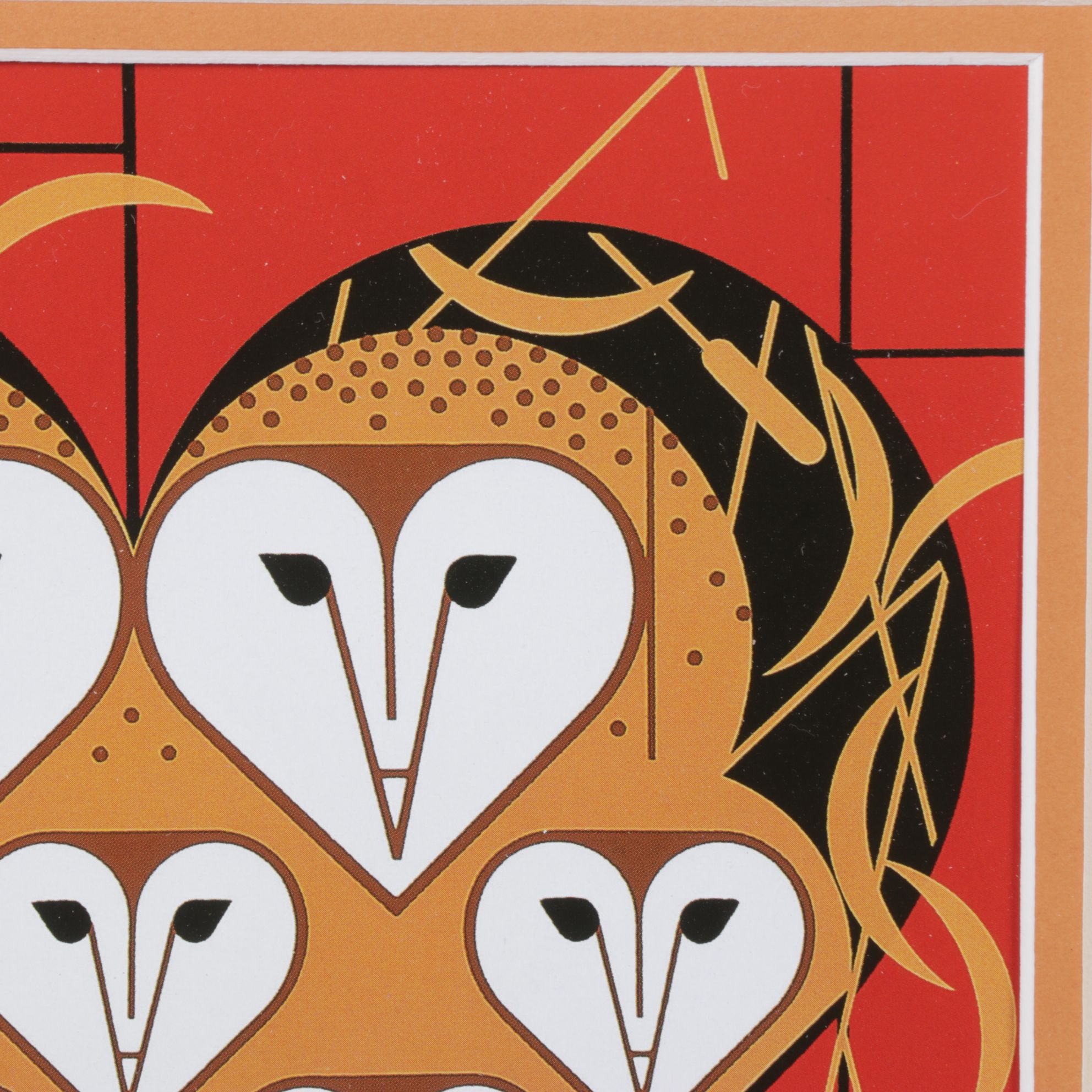 Charley Harper Offset Lithograph "Vowlentine", 1985