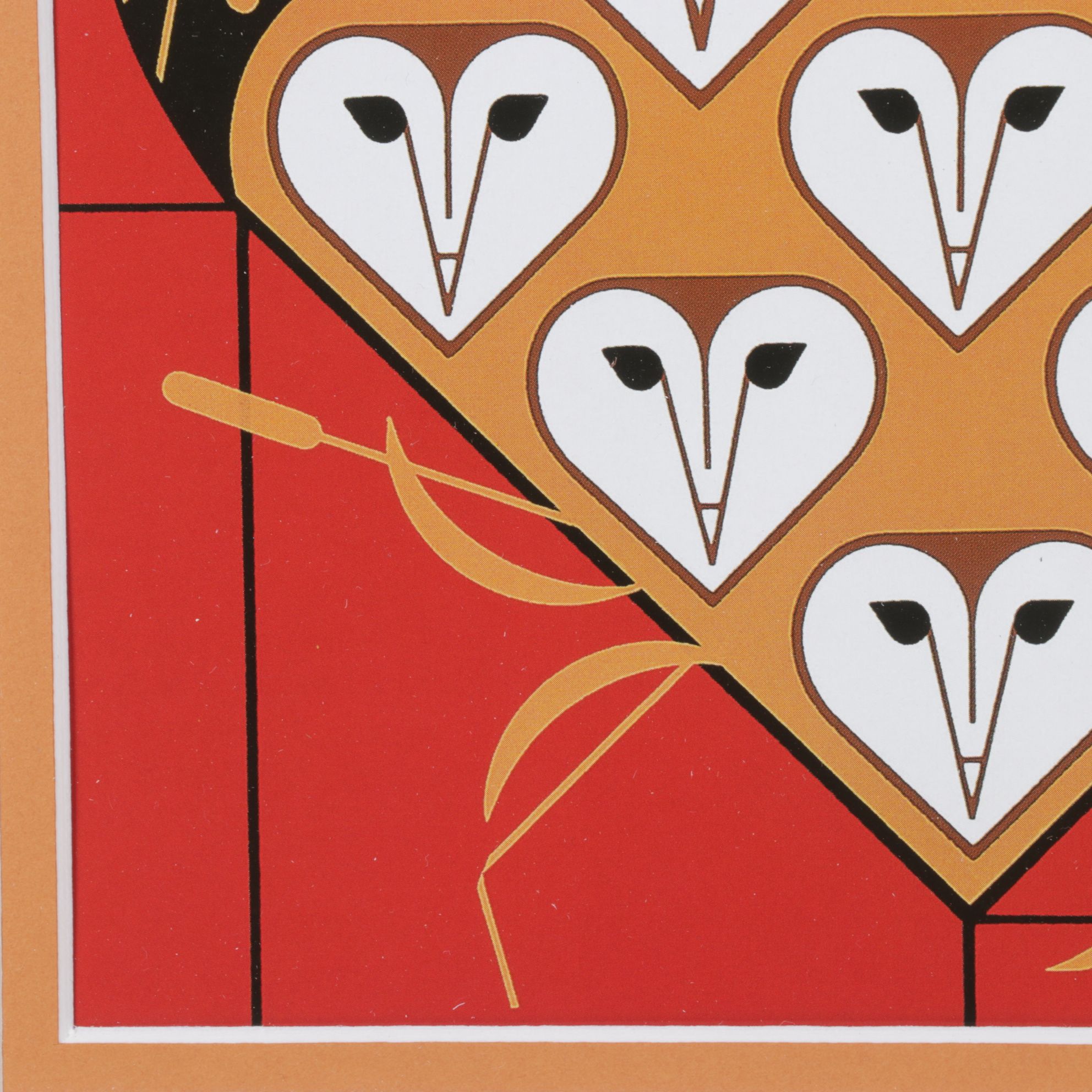 Charley Harper Offset Lithograph "Vowlentine", 1985