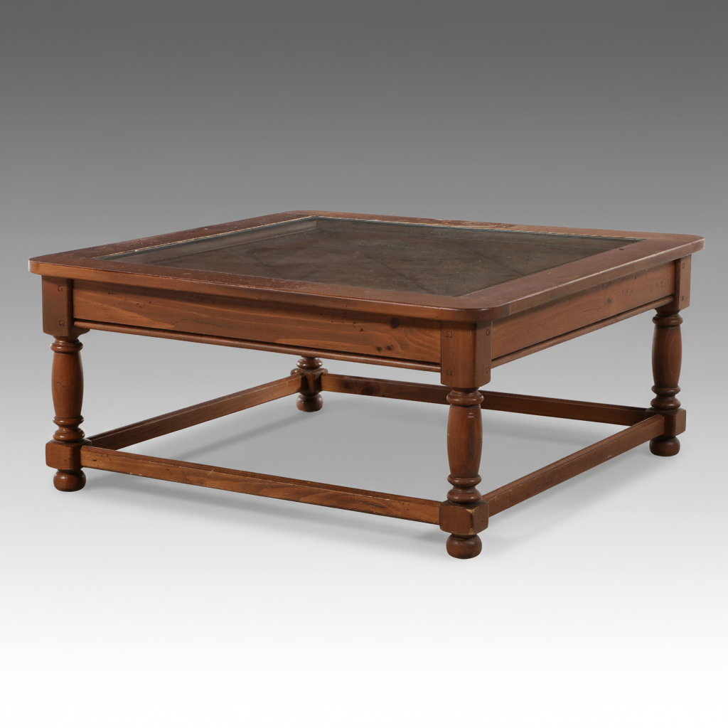 Hammary Coffee Table with Inlaid Geometric Design