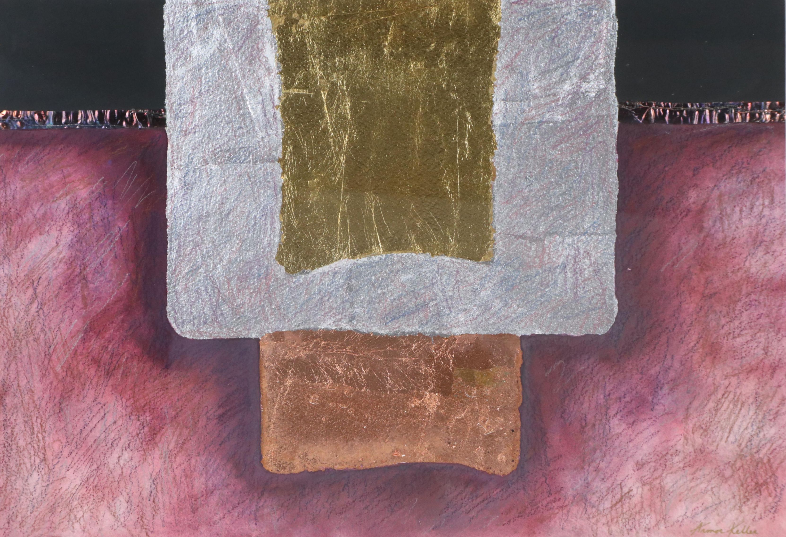 Armor Keller Abstract Mixed Media Painting