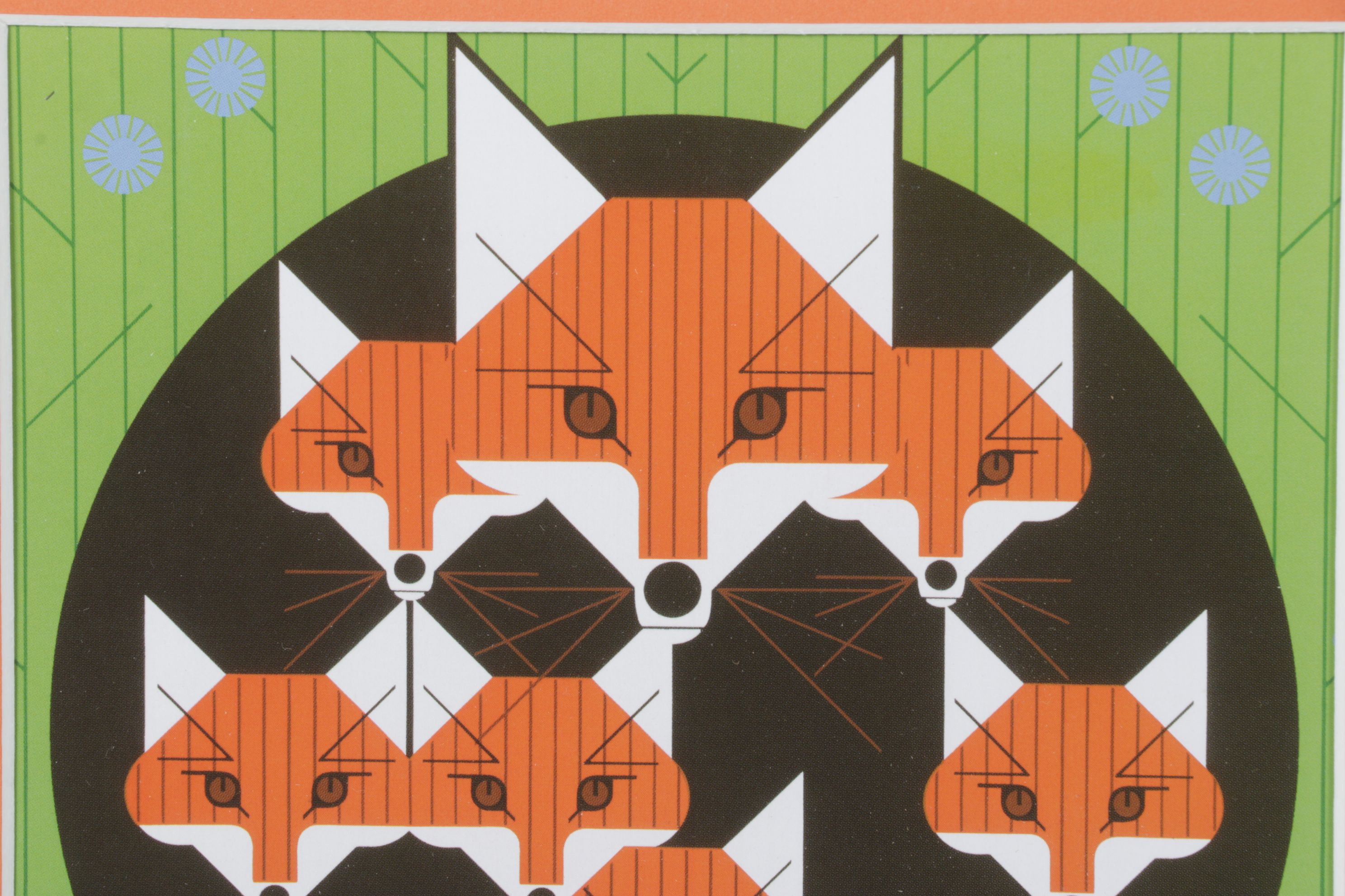 Charley Harper Offset Lithograph "Foxsimiles", 1981