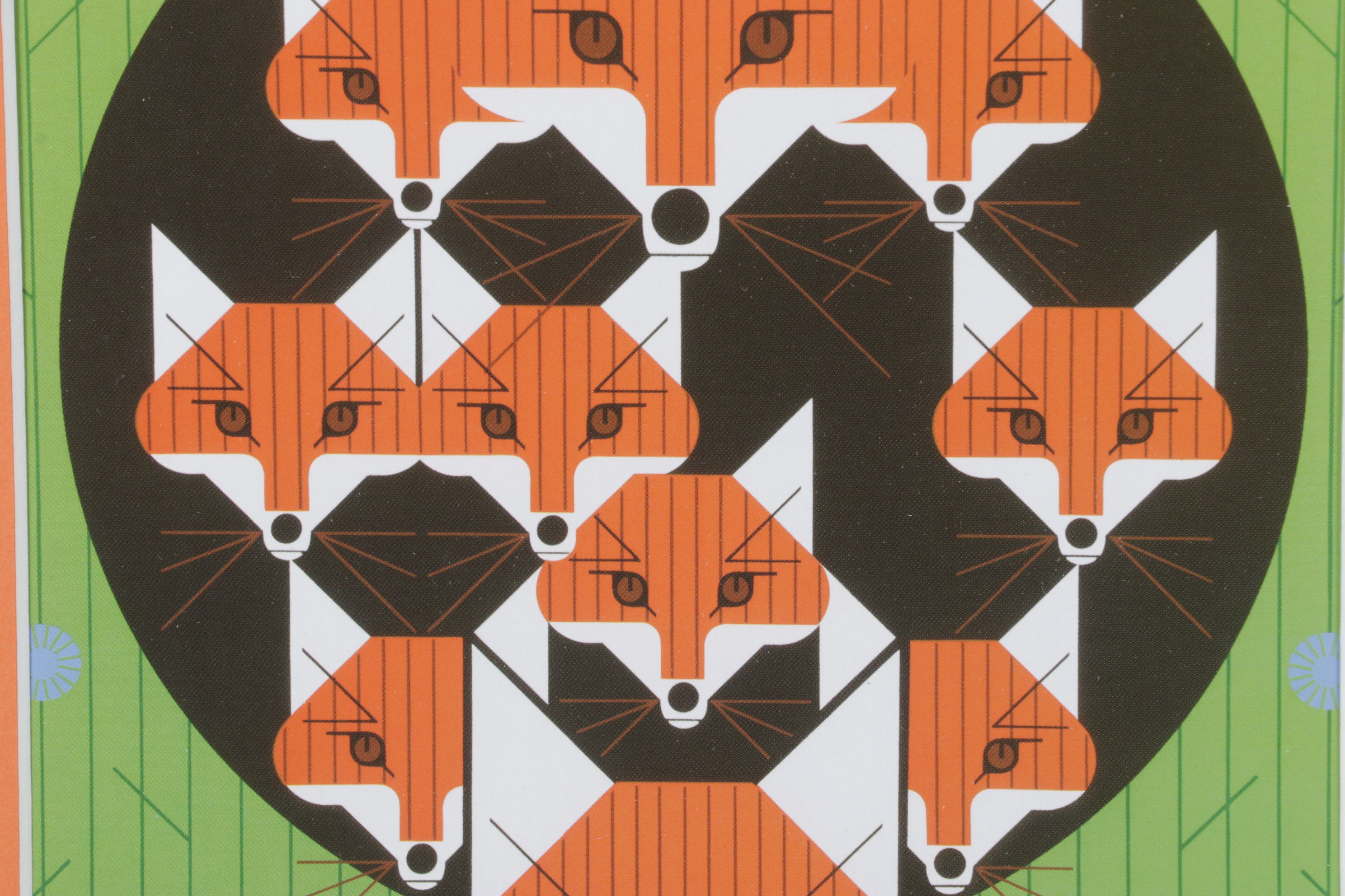 Charley Harper Offset Lithograph "Foxsimiles", 1981