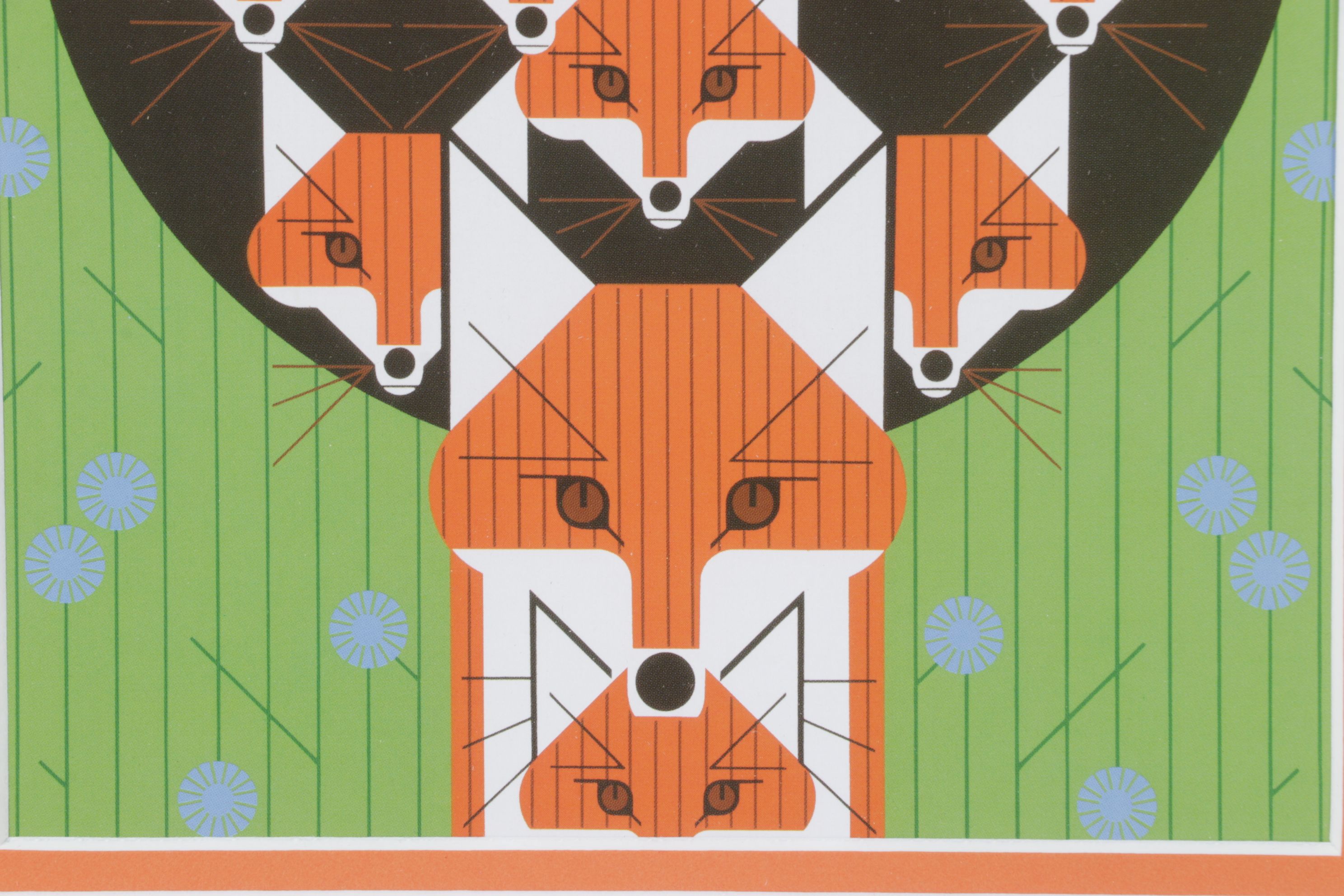 Charley Harper Offset Lithograph "Foxsimiles", 1981