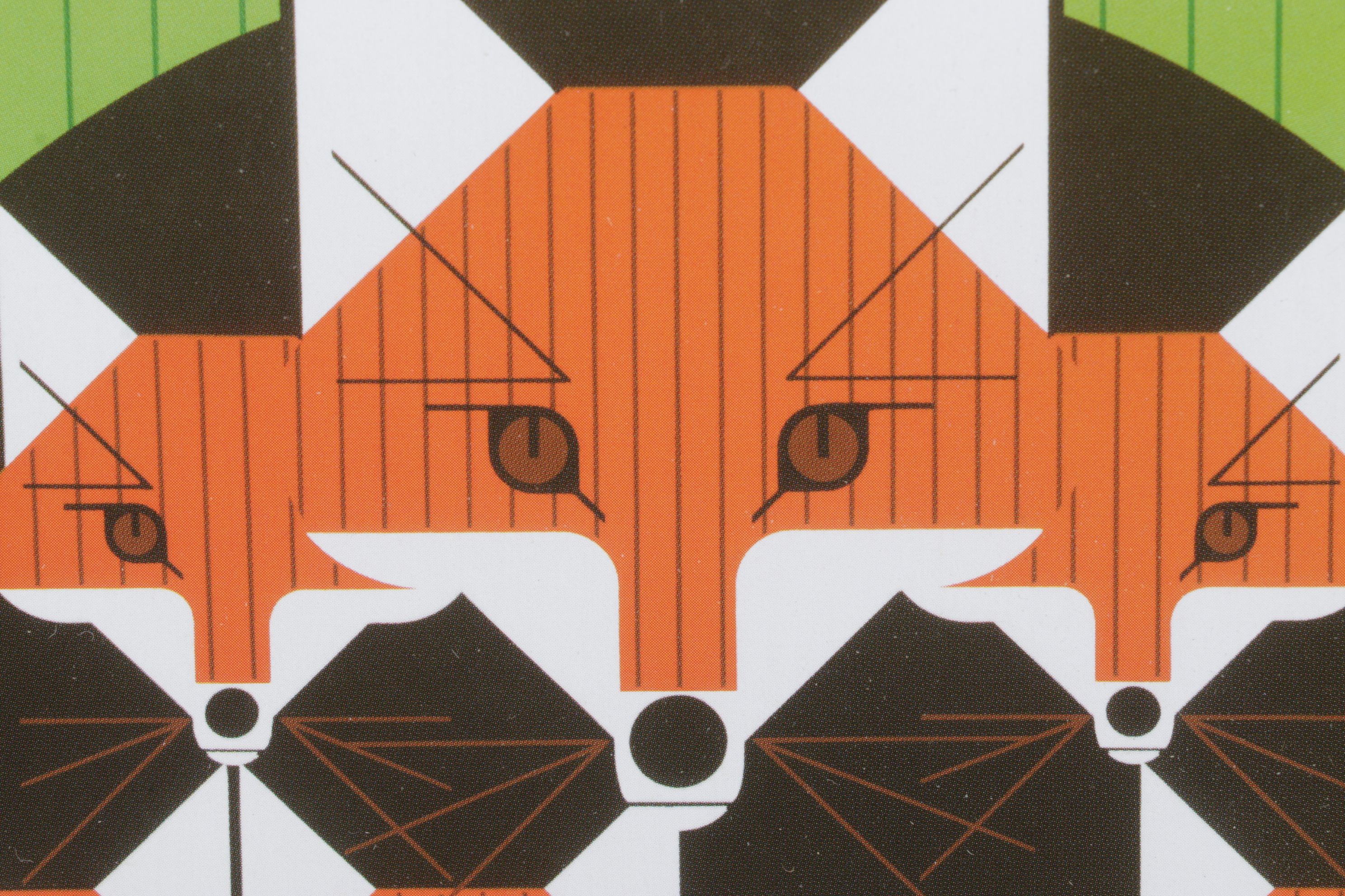 Charley Harper Offset Lithograph "Foxsimiles", 1981