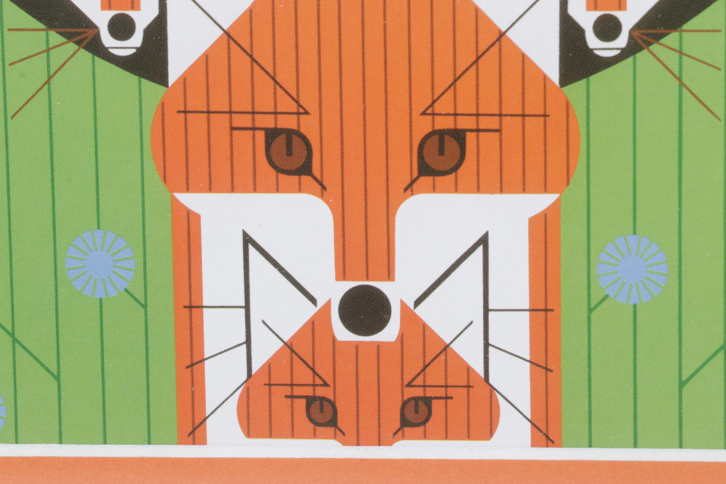 Charley Harper Offset Lithograph "Foxsimiles", 1981
