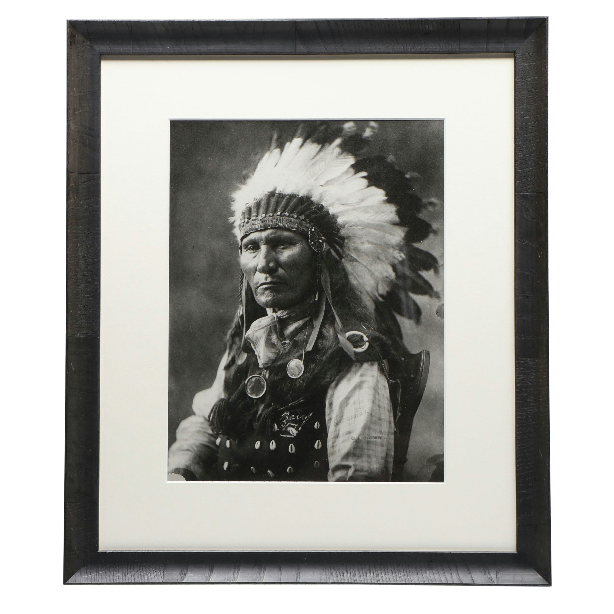 F.A. Rhinehart "Rocky Bear Sioux" and Other Native American Framed Prints