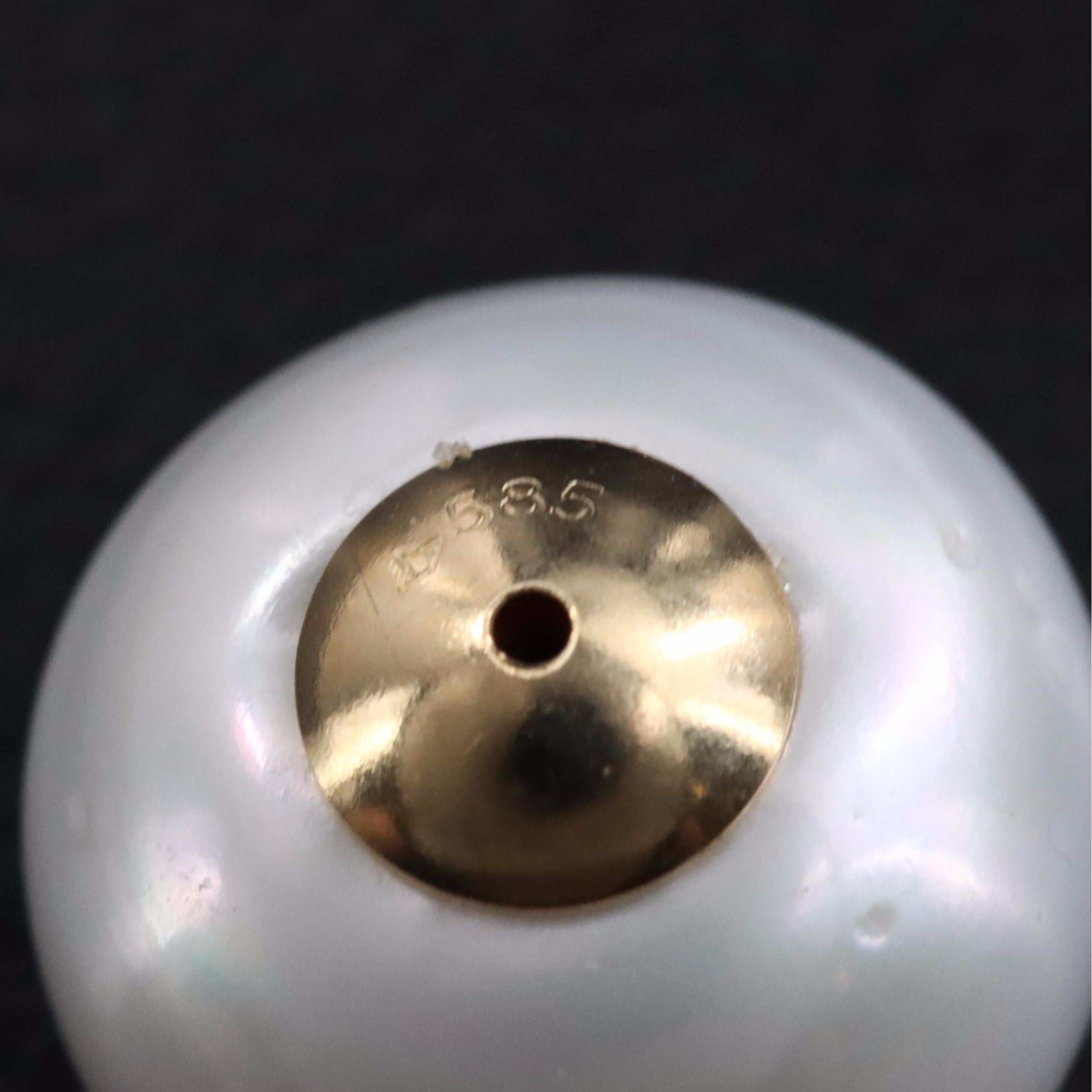 14K Pearl Front Back Earrings