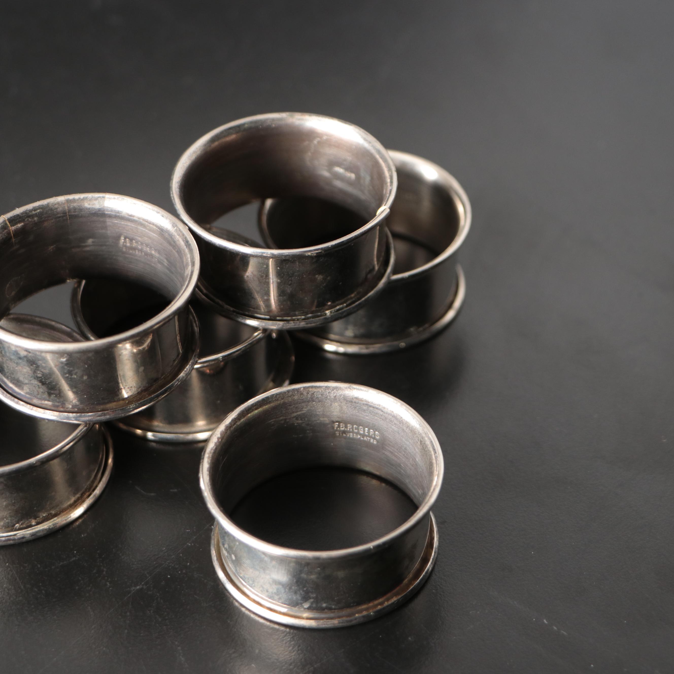 Vintage Nickel Silver and Silver Plate Utensils and Napkin Rings