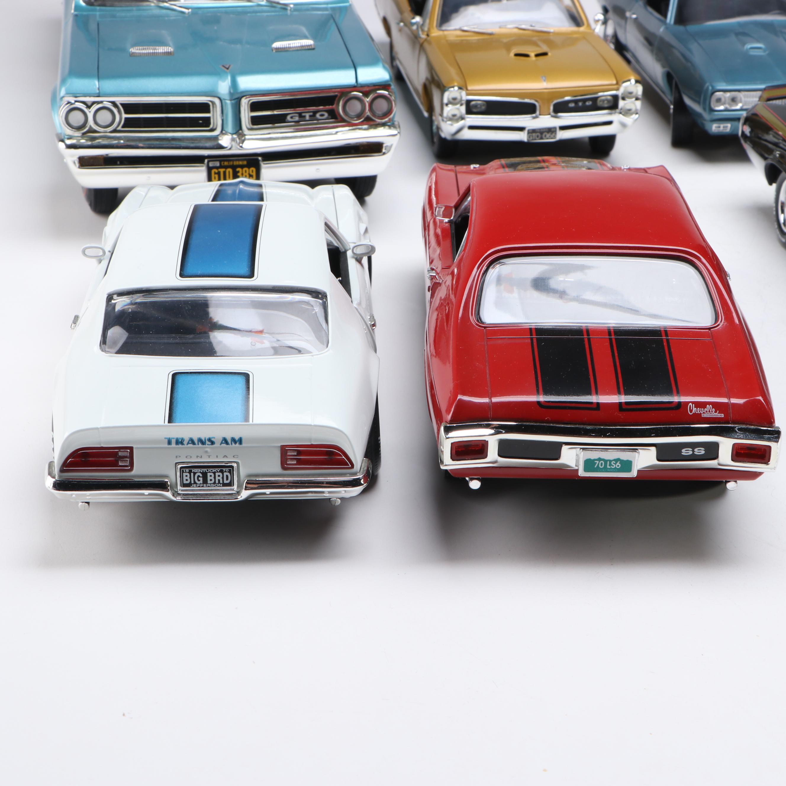 Ertl Pontiac Trans Am and Other Diecast Vintage Cars