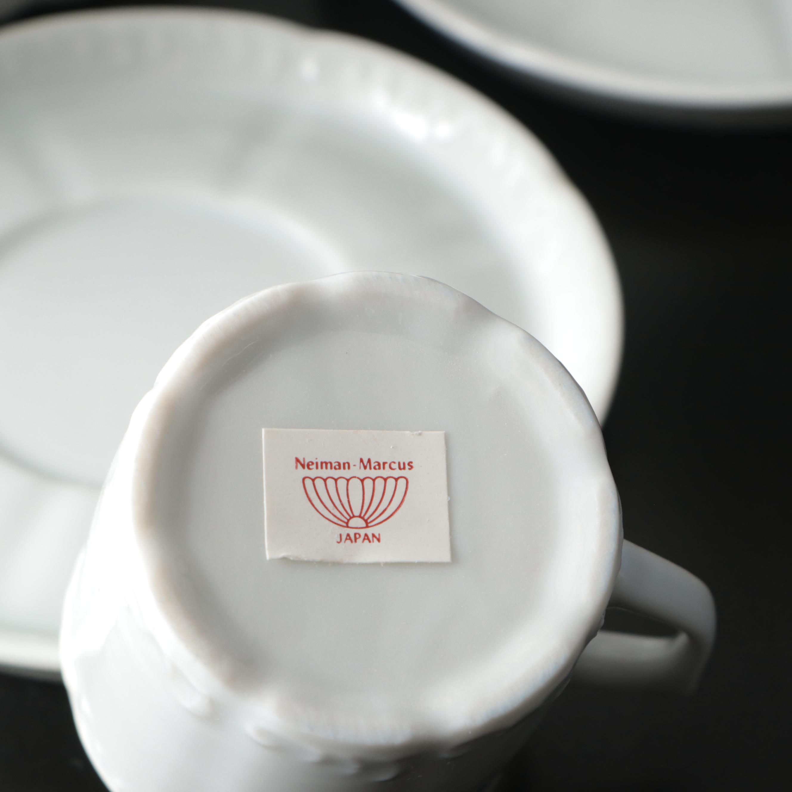 Neiman Marcus Embossed Porcelain Coffee Set