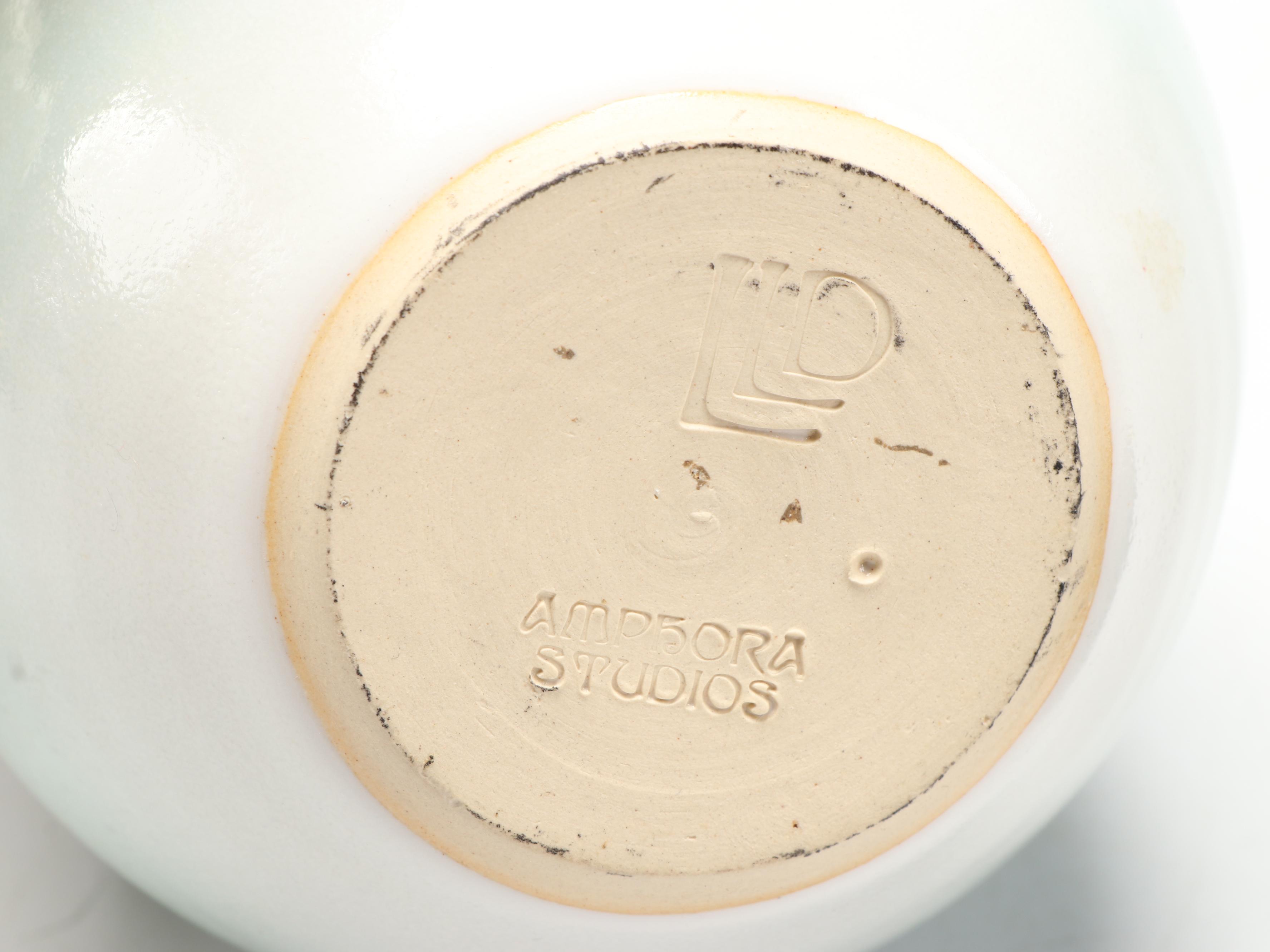 Chinese Porcelain Vase with Embroidered Silk Phoenix and Other Décor