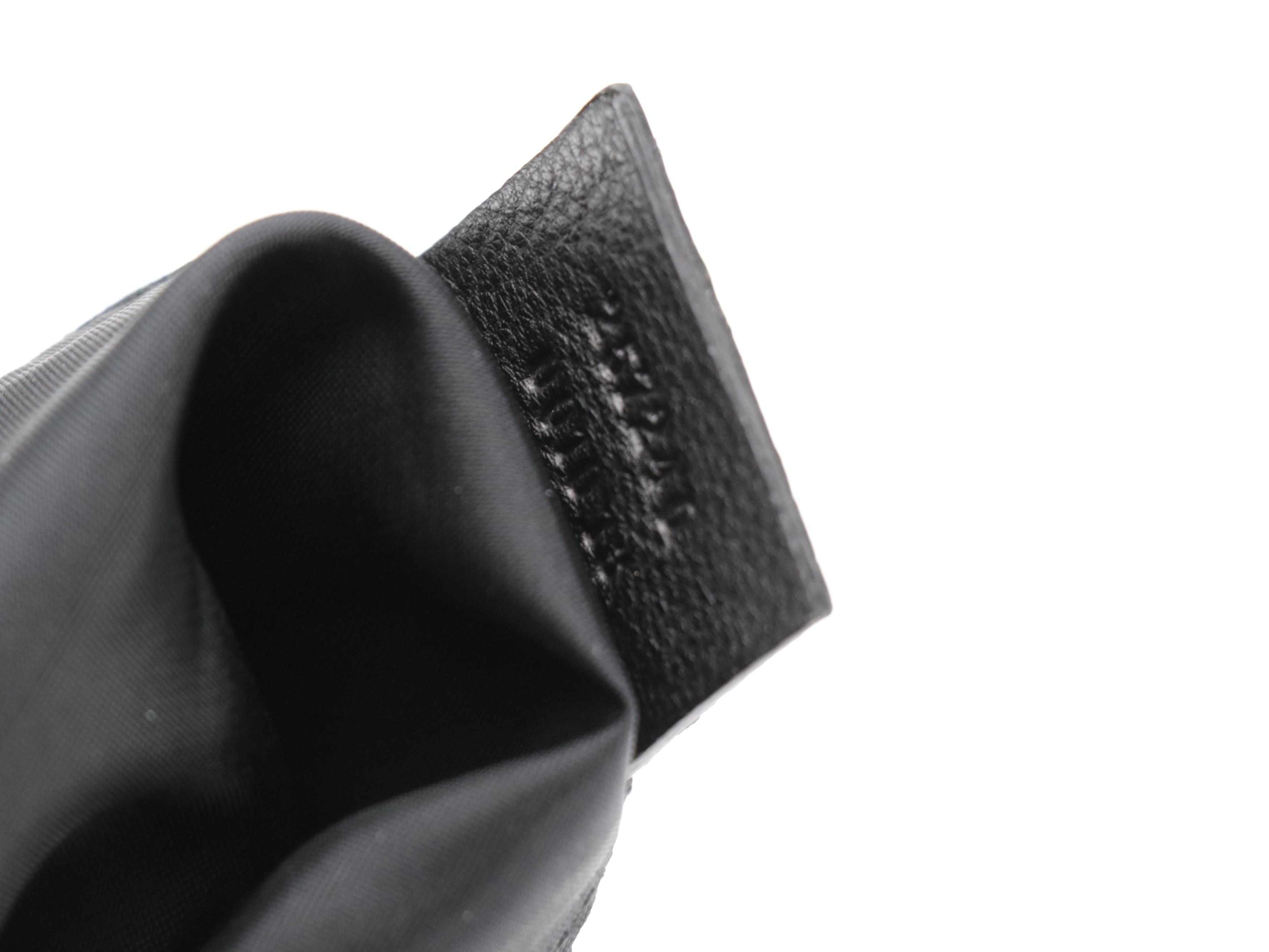 Gucci Jolicoeur Crossbody Bag in Black GG Nylon Canvas and Leather Trim