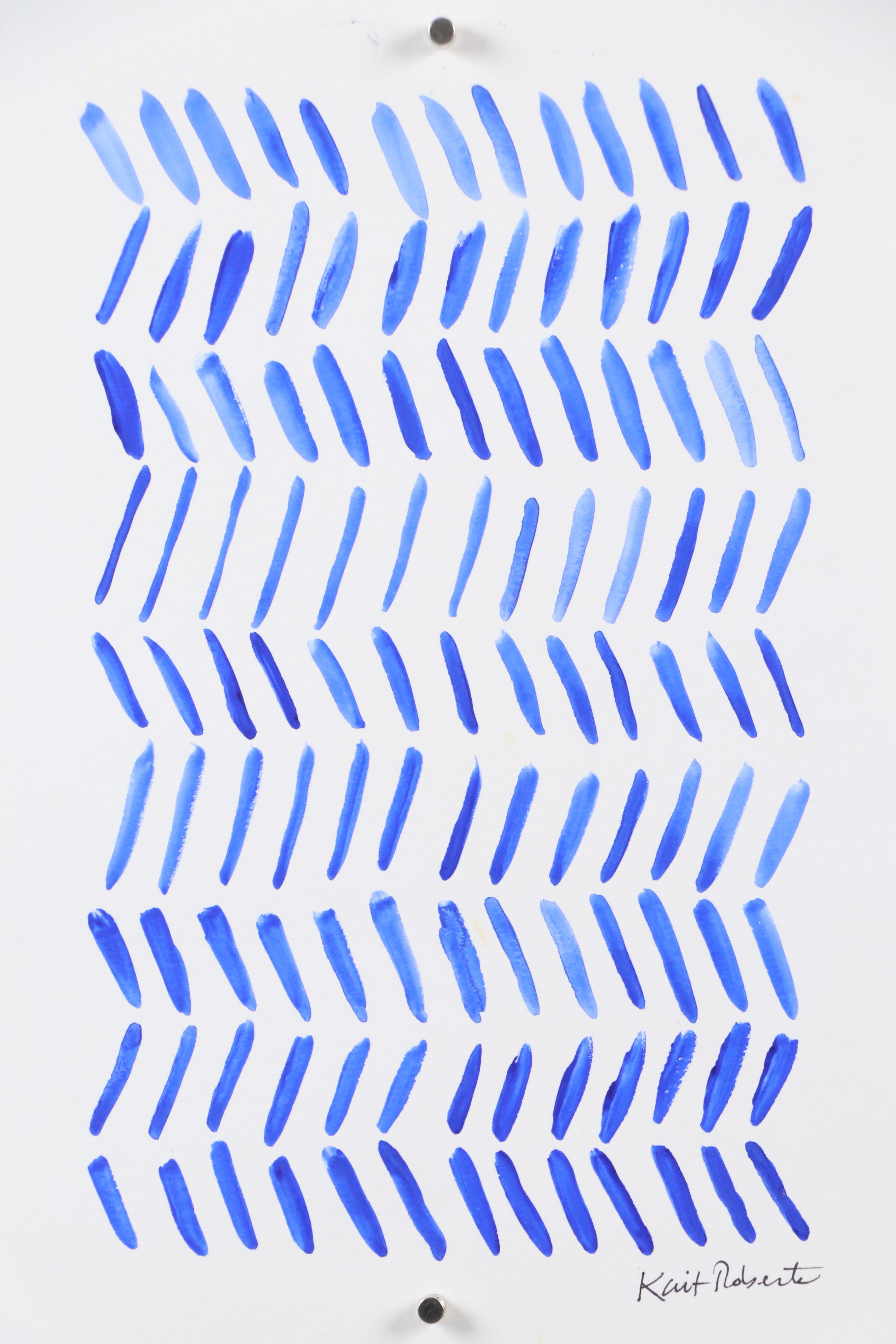 Kait Roberts Mixed Media Paintings "Blueberry" and More, 2024