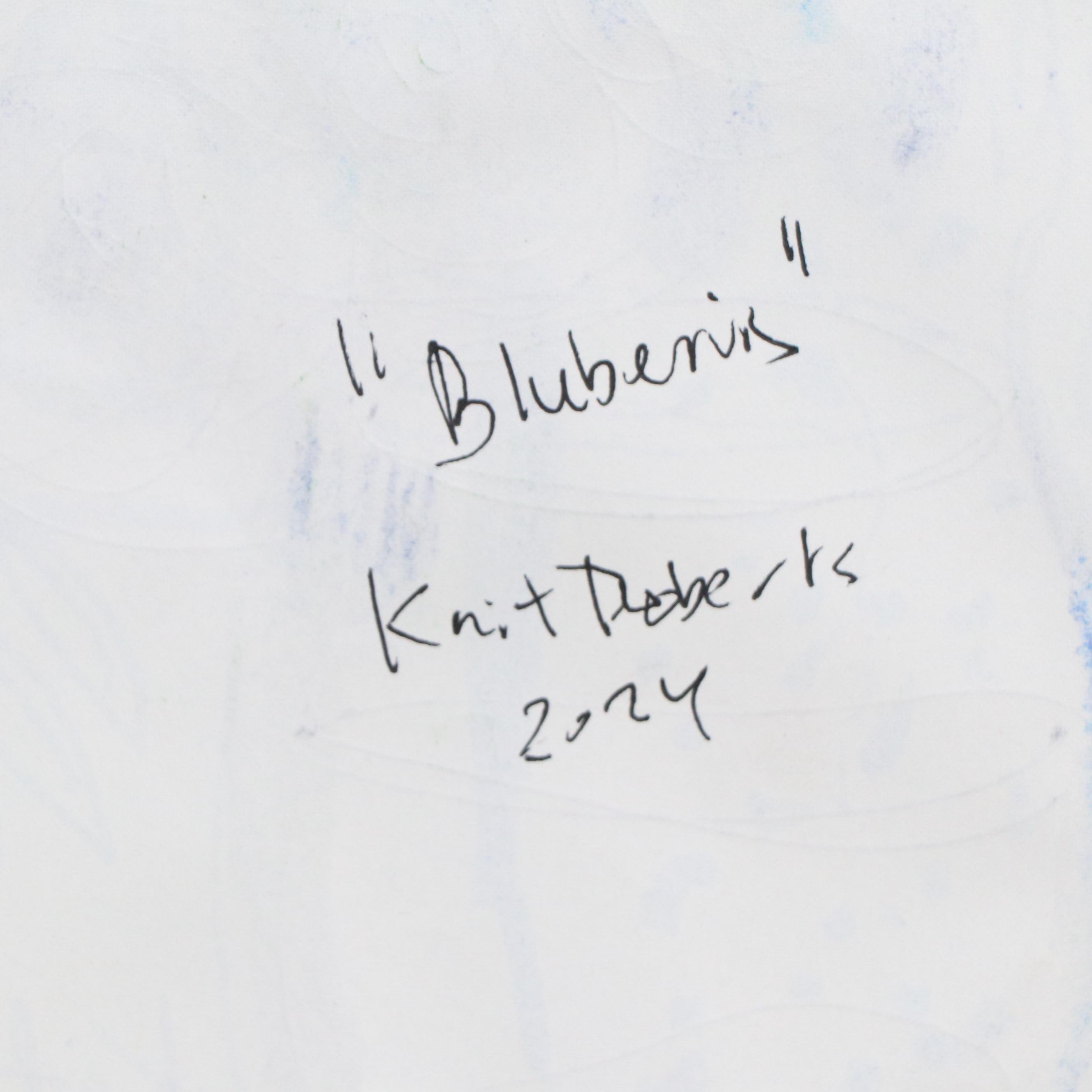 Kait Roberts Mixed Media Paintings "Blueberry" and More, 2024