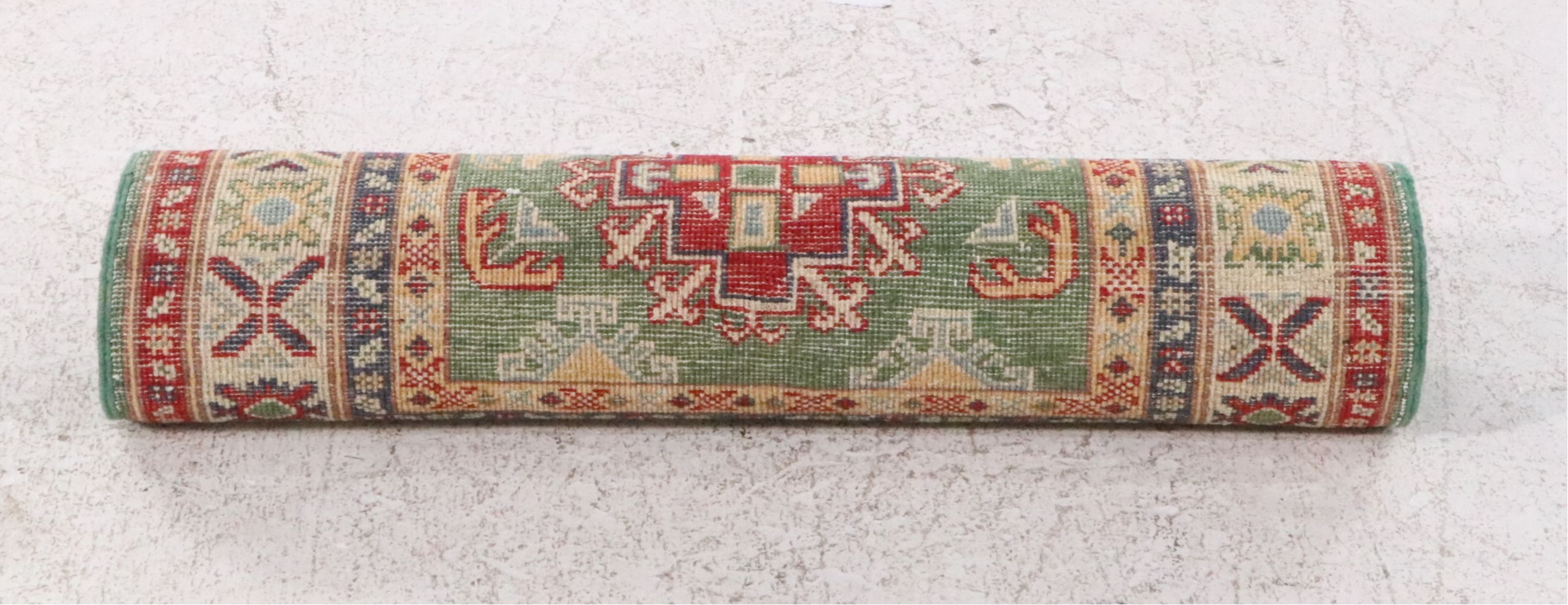 2'8 x 9'4 Hand-Knotted Afghan Kazak Carpet Runner