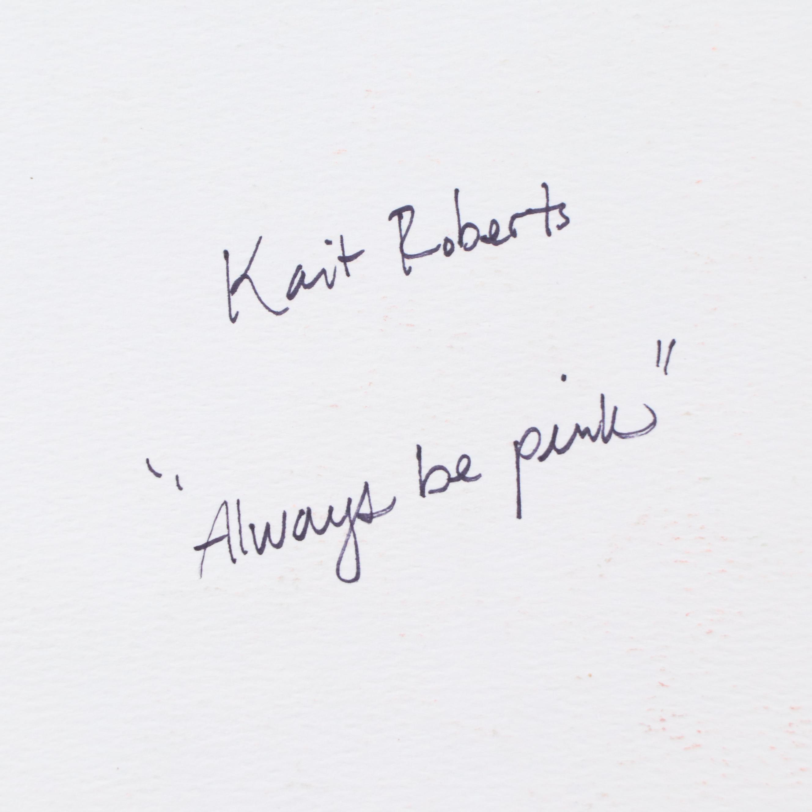 Kait Roberts Mixed Media Paintings "Always Be Pink" and More, 21st Century