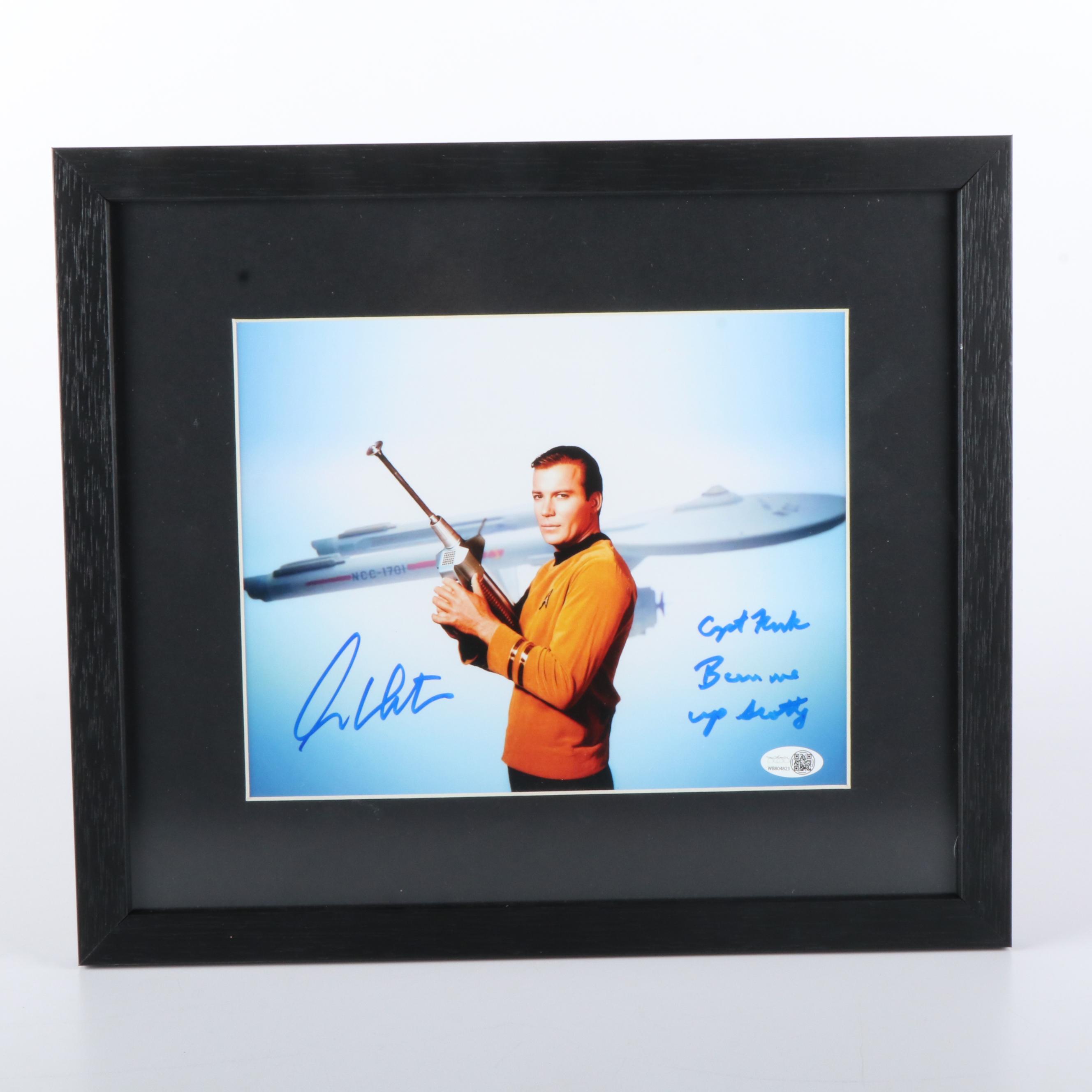 William Shatner Signed “Star Trek” Print in Matted Frame, JSA