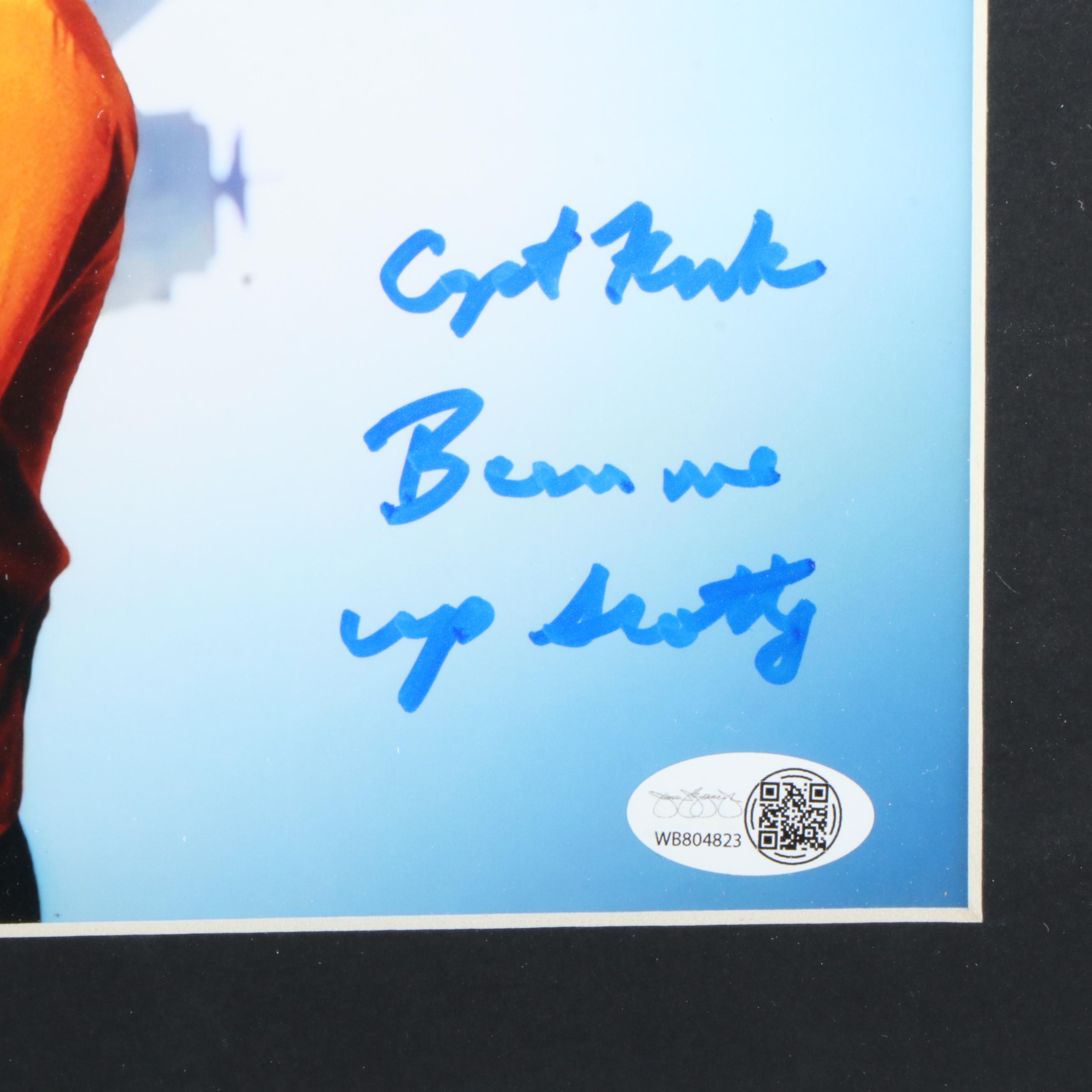 William Shatner Signed “Star Trek” Print in Matted Frame, JSA