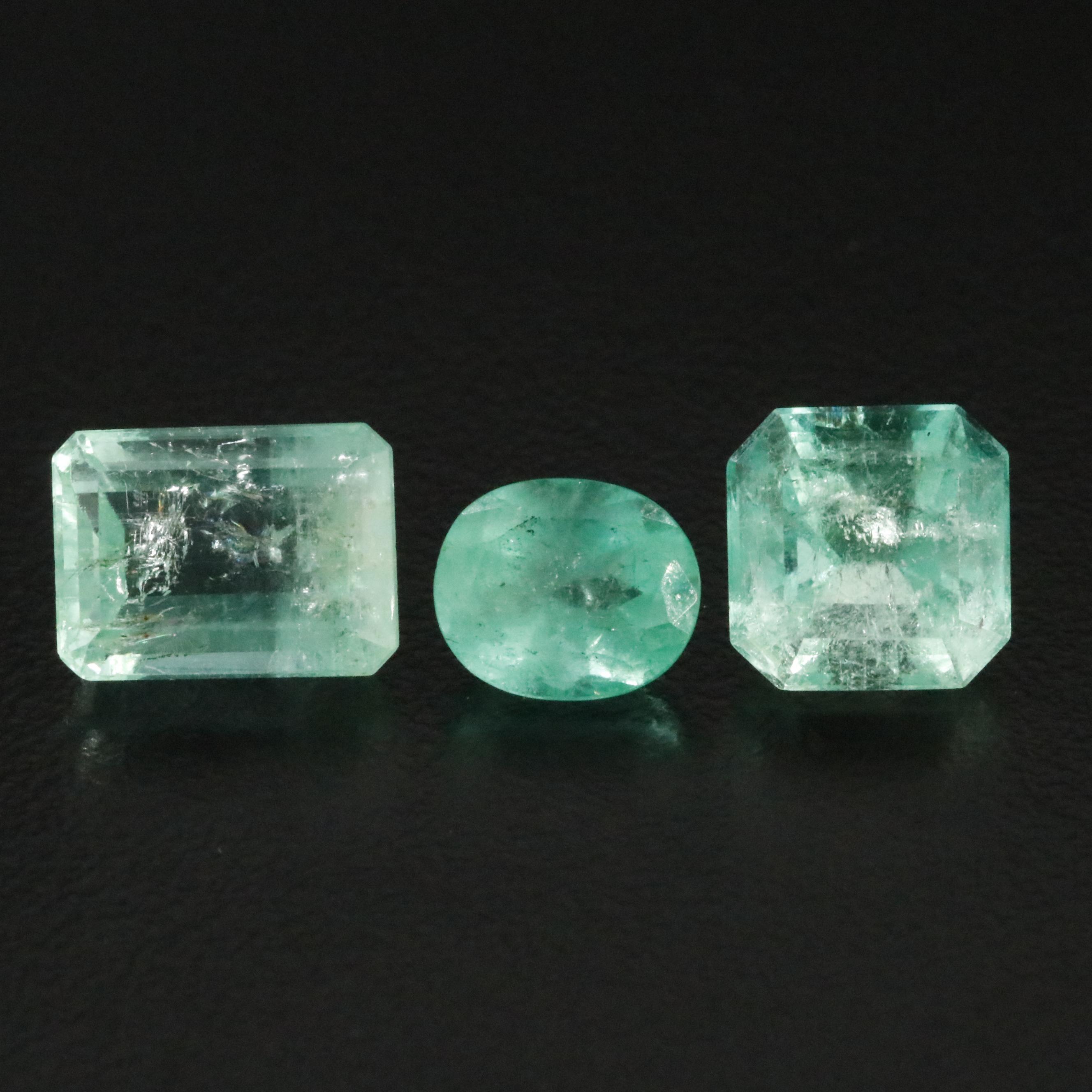 Loose 8.10 CTW Emeralds