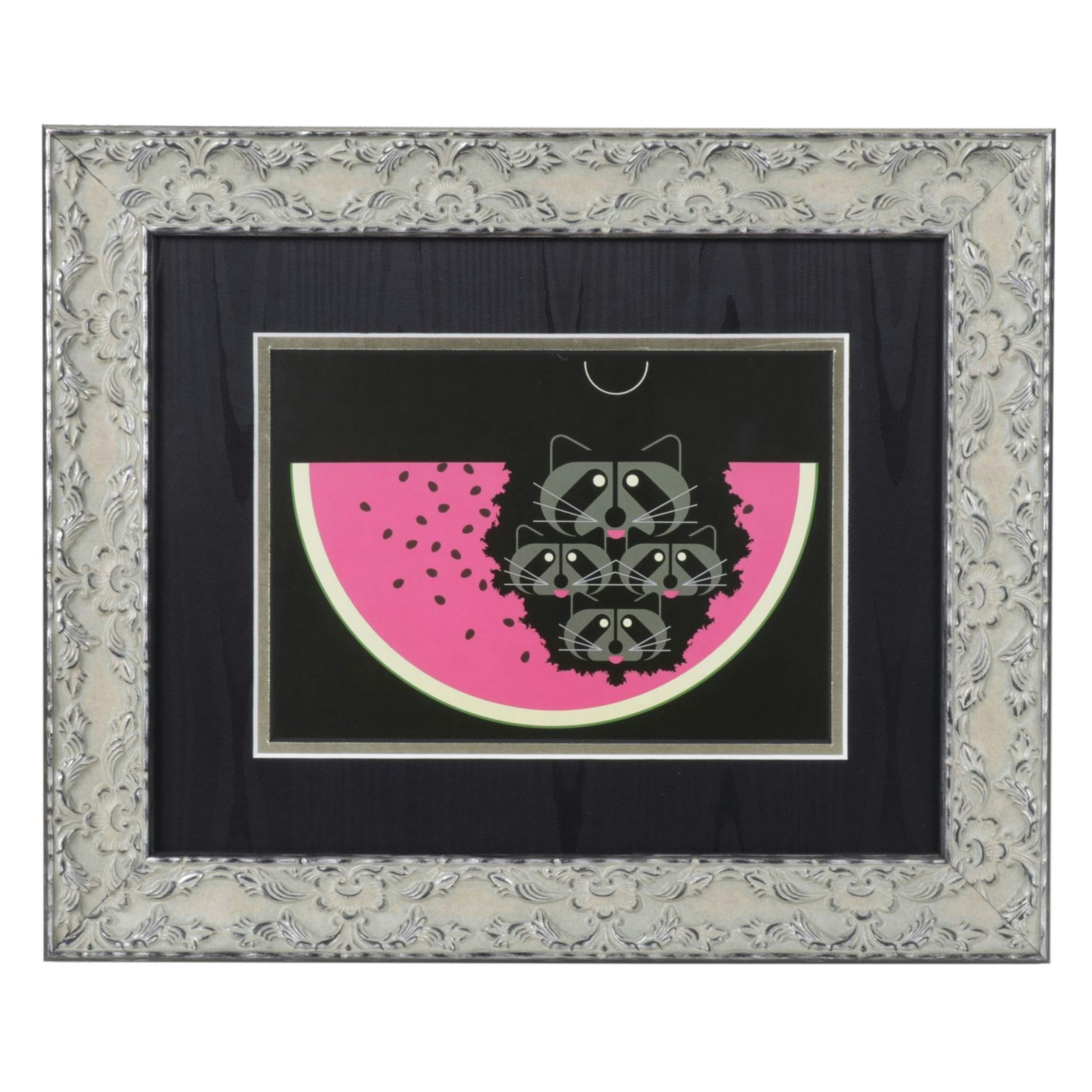 Offset Lithograph after Charley Harper "Watermelon Moon"