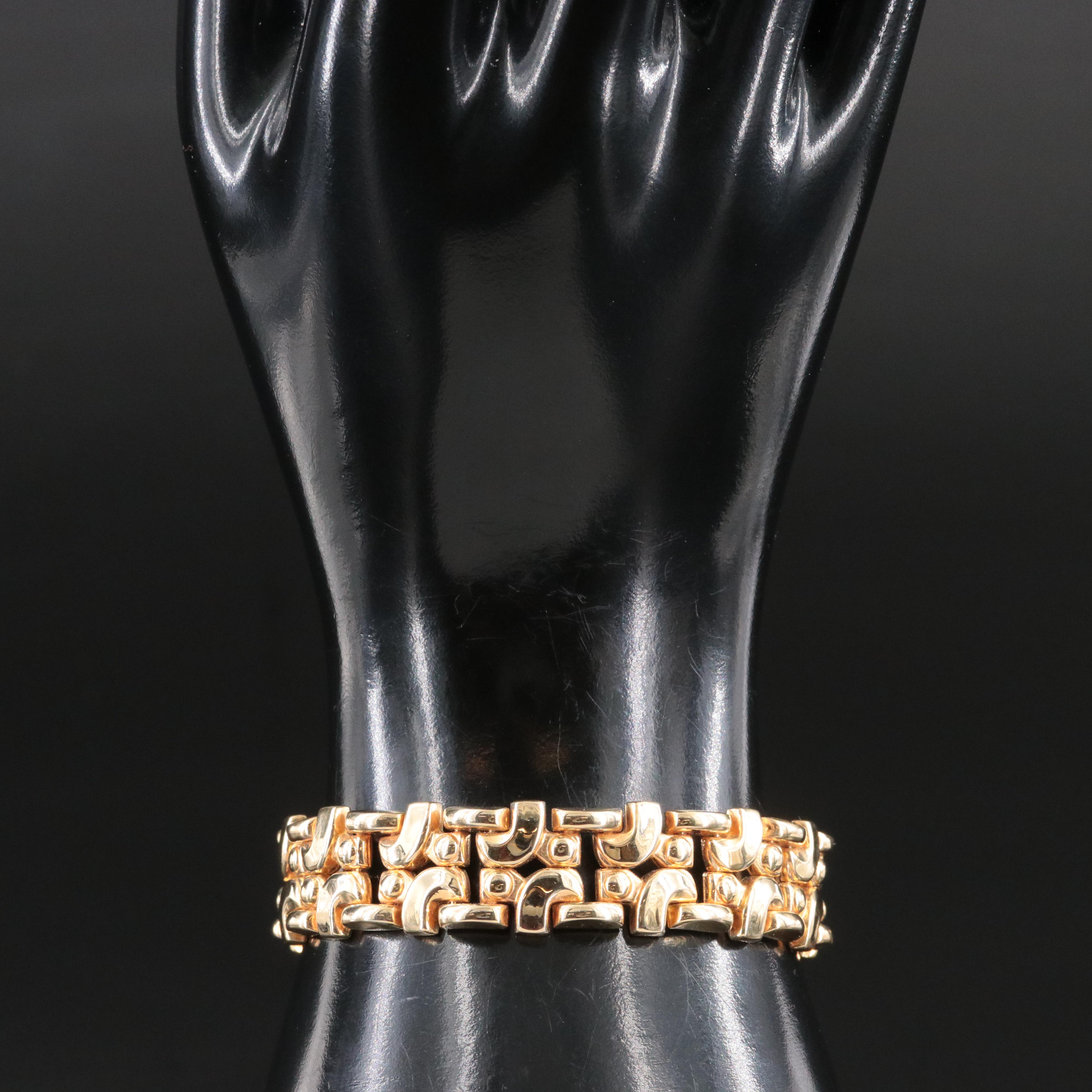 Italian 14K Fancy Chain Bracelet