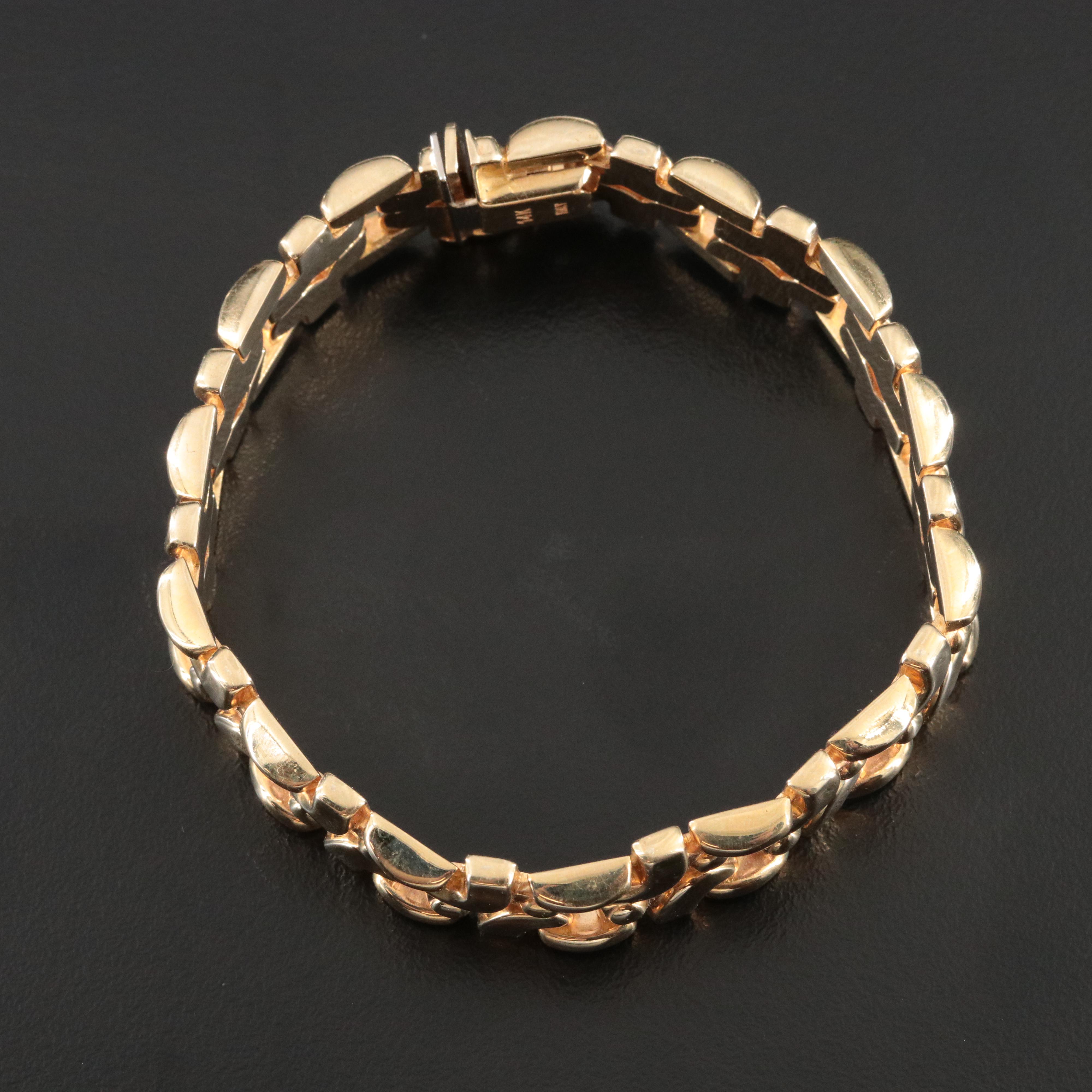 Italian 14K Fancy Chain Bracelet