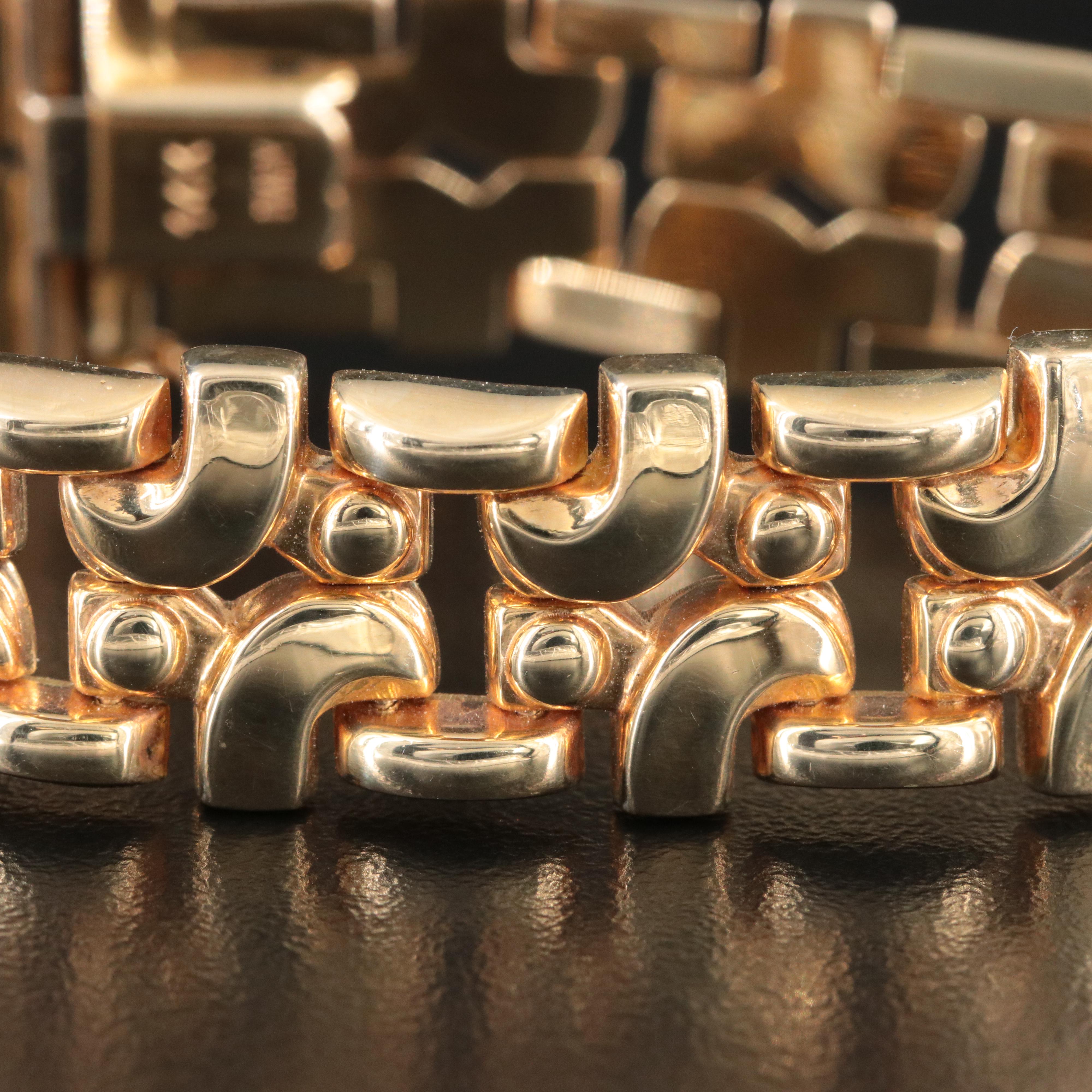 Italian 14K Fancy Chain Bracelet