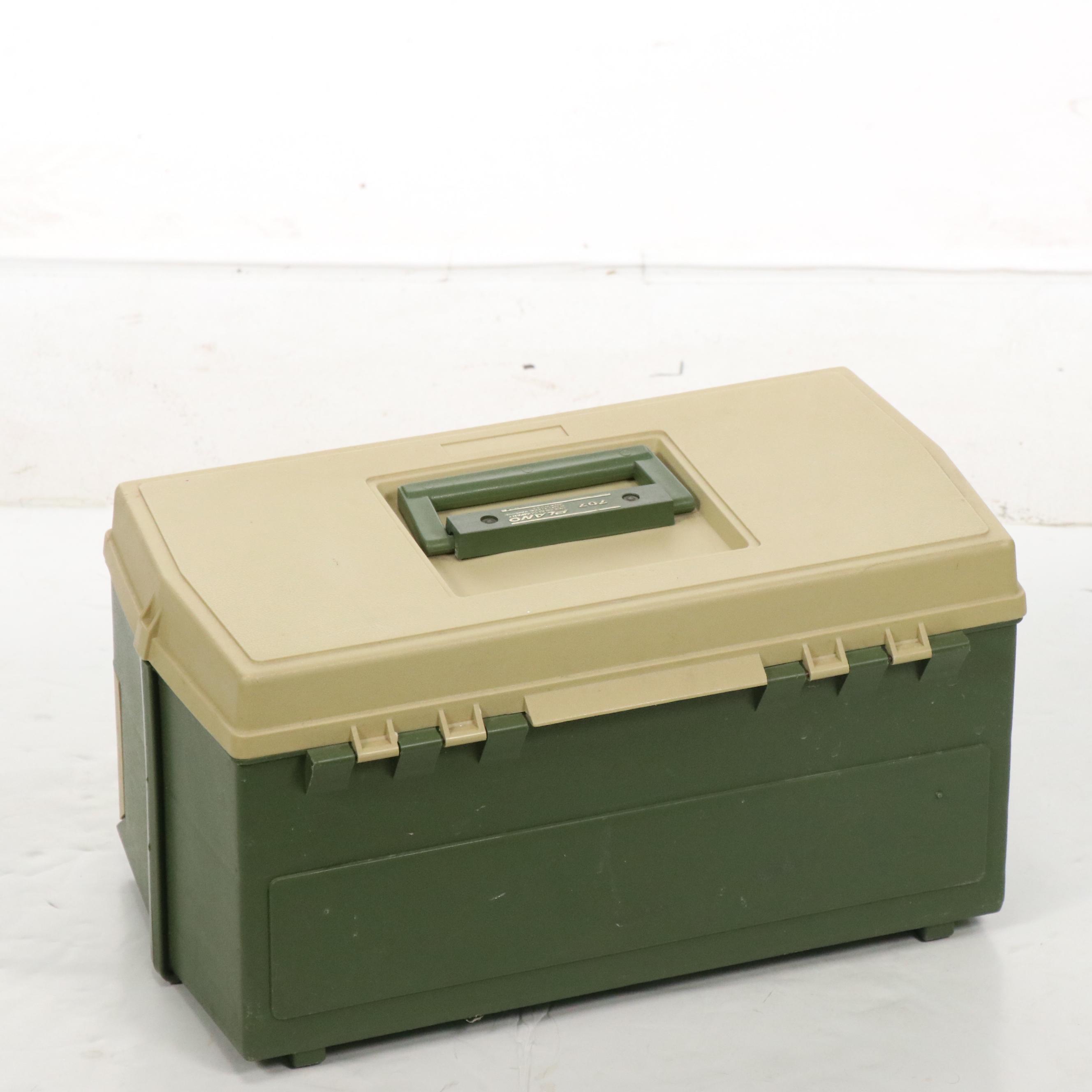 Cabela's Graphite Fishing Rod with Plano Tackle Box and More Fishing Gear