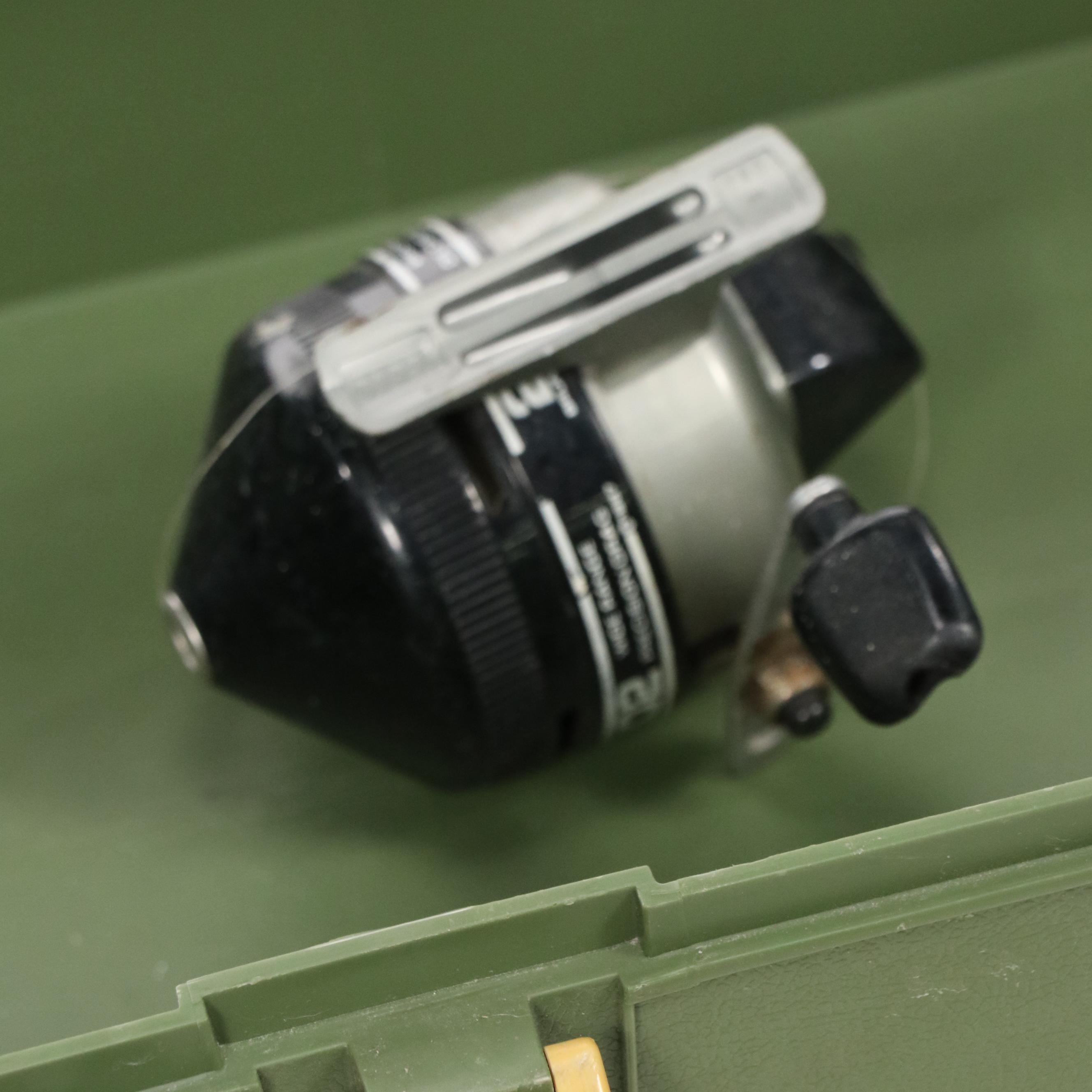 Cabela's Graphite Fishing Rod with Plano Tackle Box and More Fishing Gear