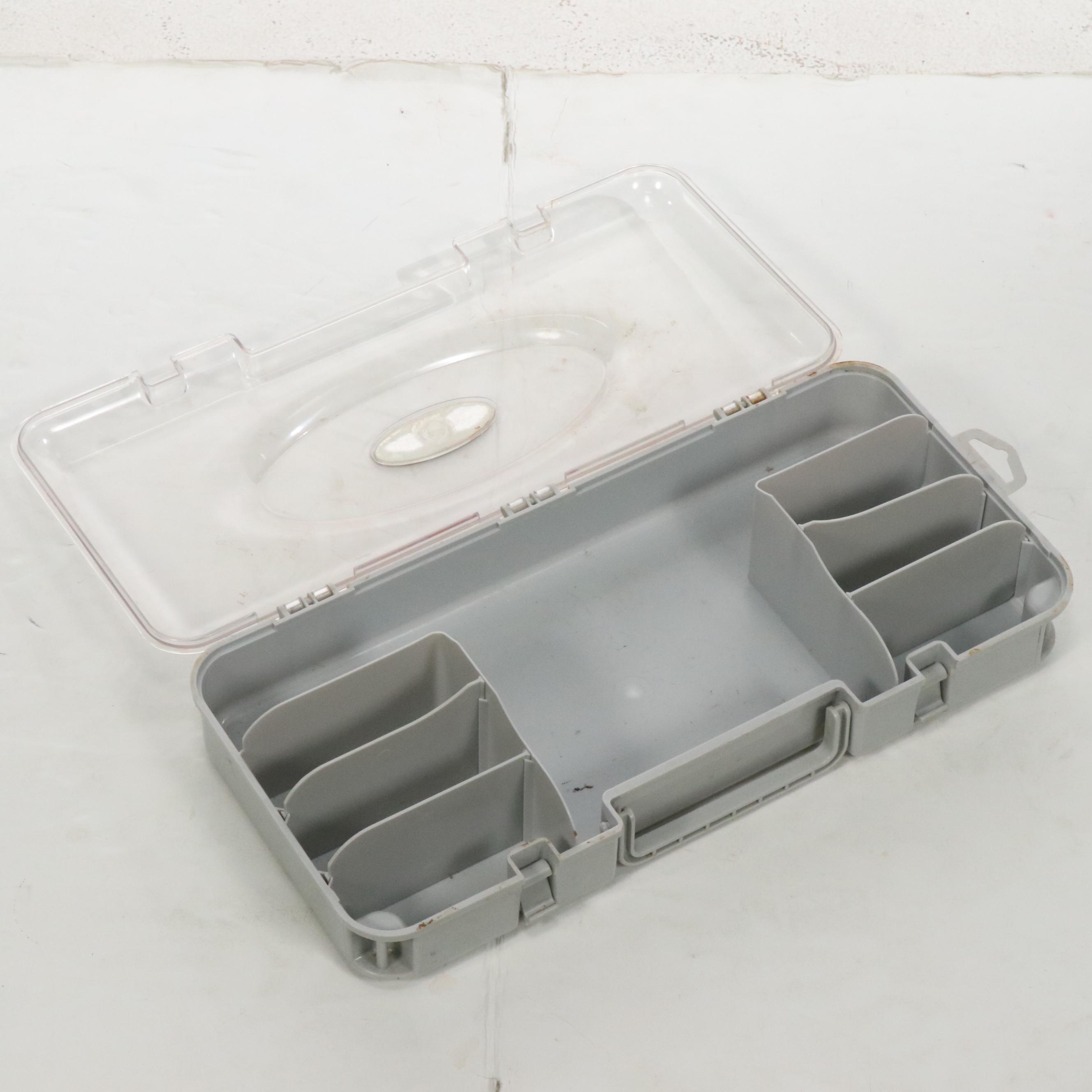 Cabela's Graphite Fishing Rod with Plano Tackle Box and More Fishing Gear