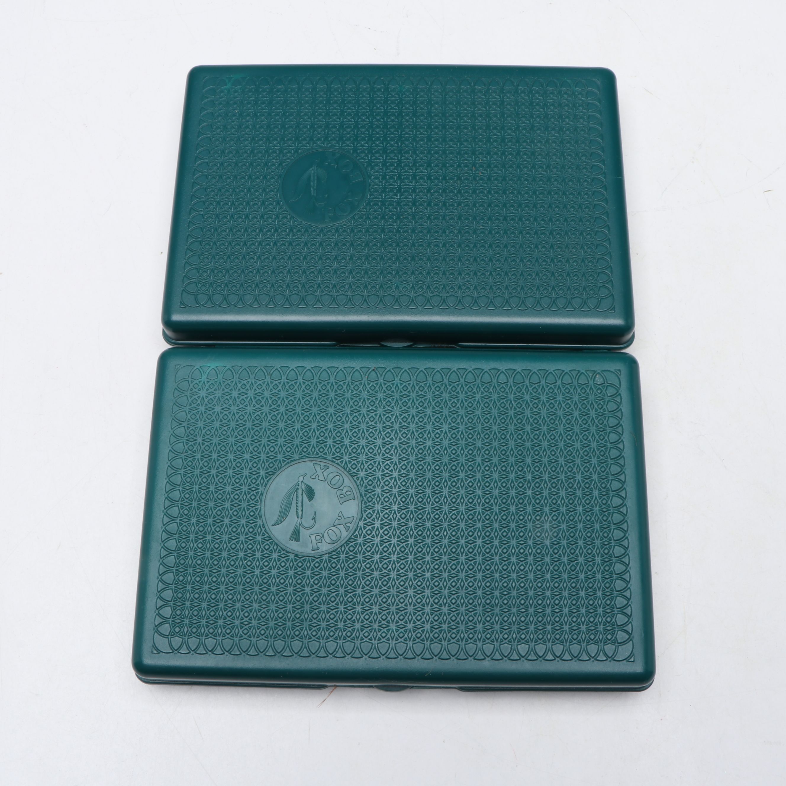 Hand-Tied Fly Fishing Flies in Fox Box Storage Containers