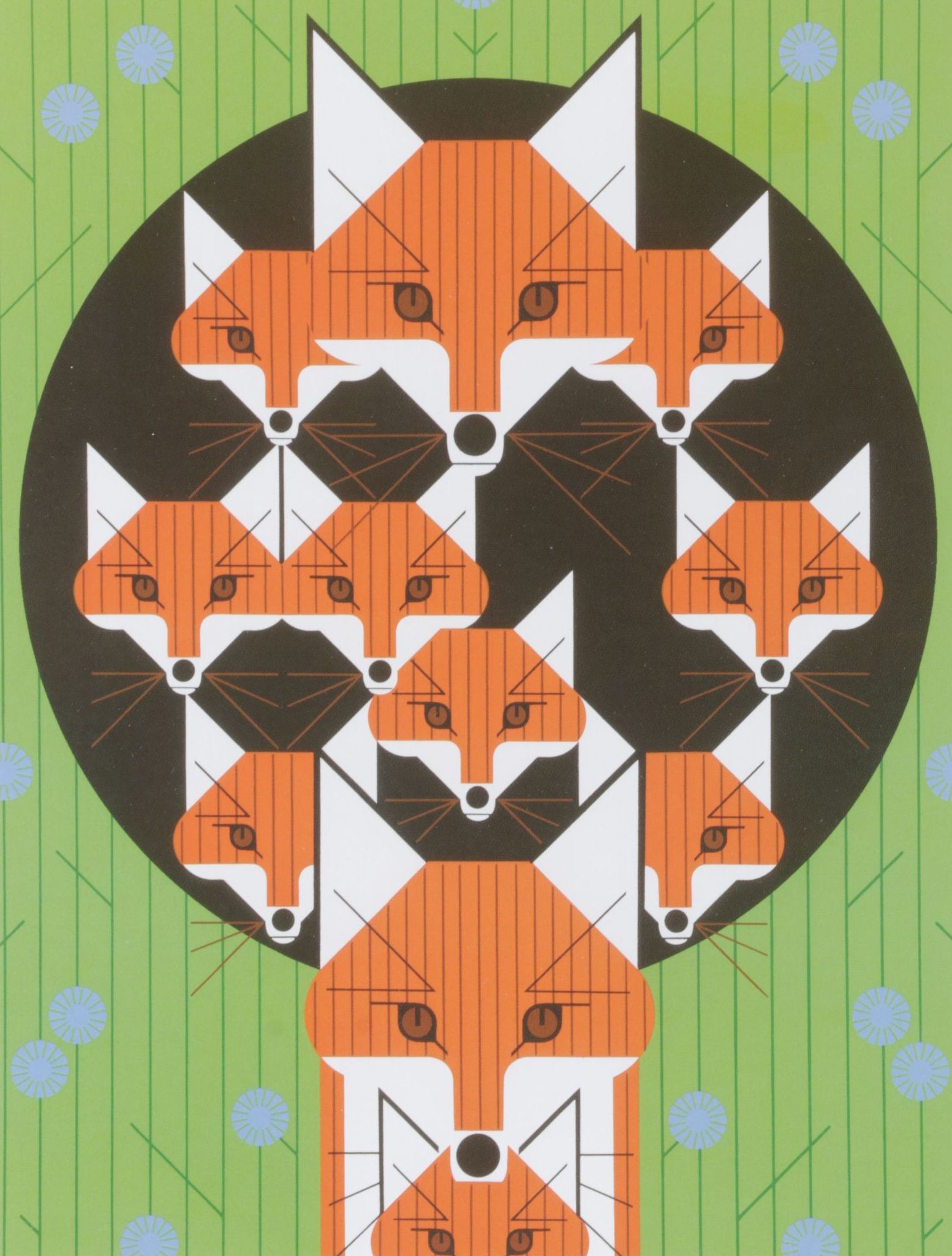Offset Lithograph after Charley Harper "Foxsimiles"