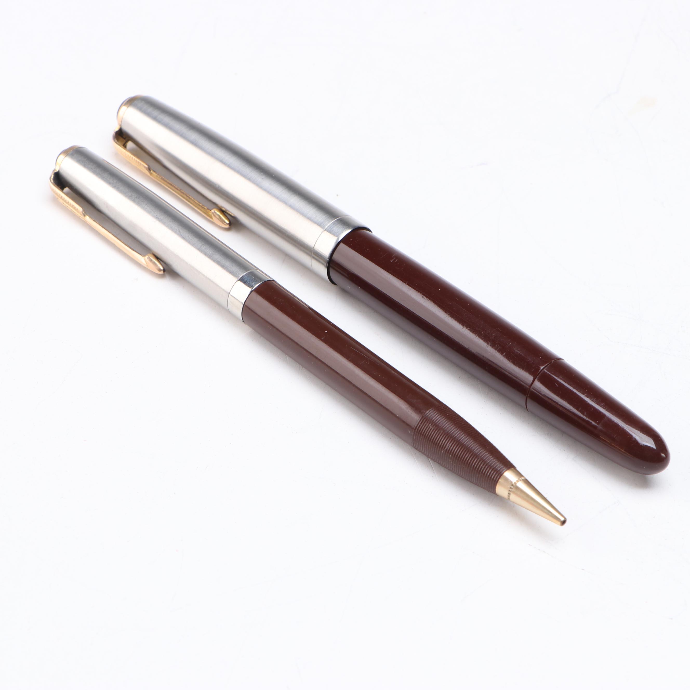 Parker 51 Fountain Pen with Mechanical Pencil Set in Case