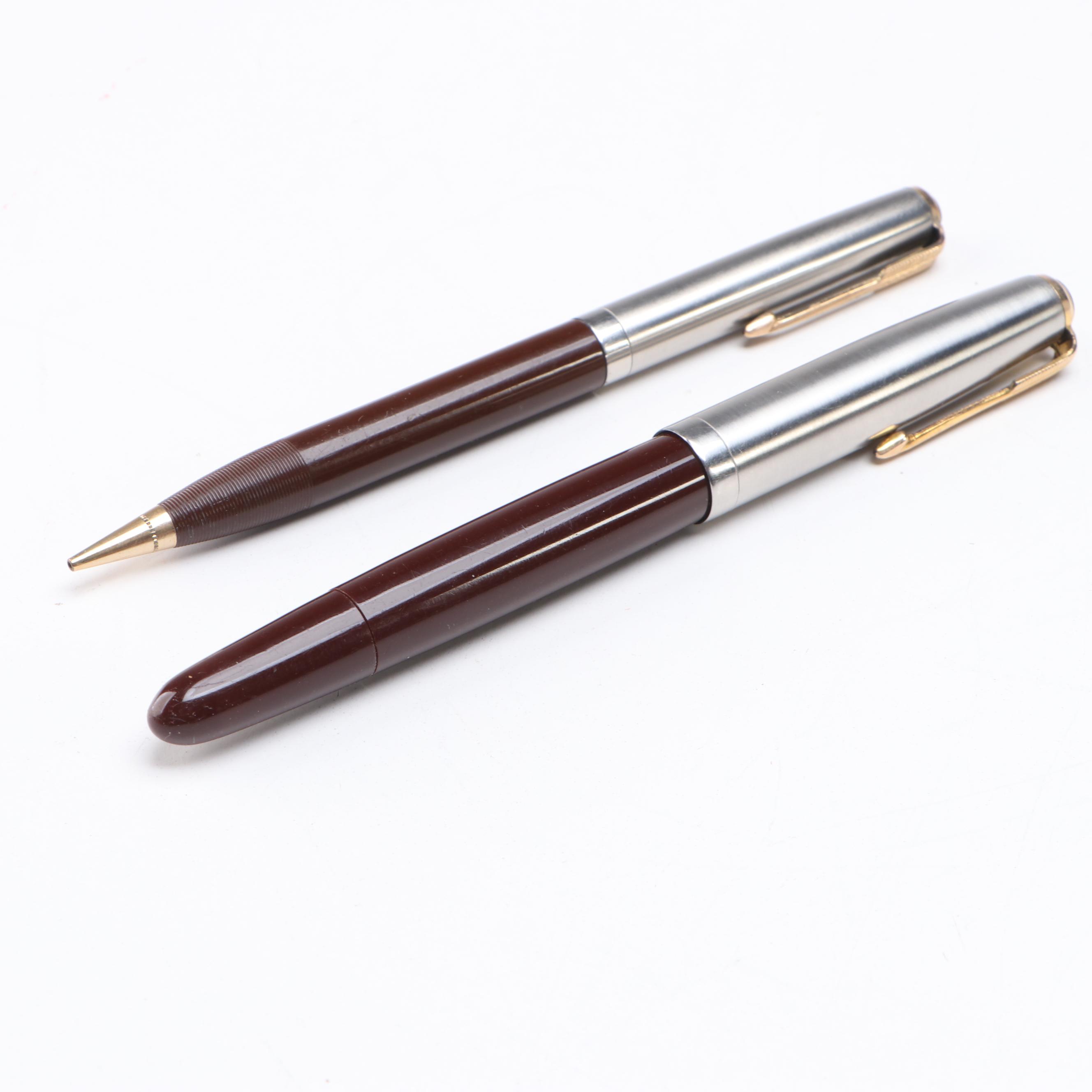 Parker 51 Fountain Pen with Mechanical Pencil Set in Case