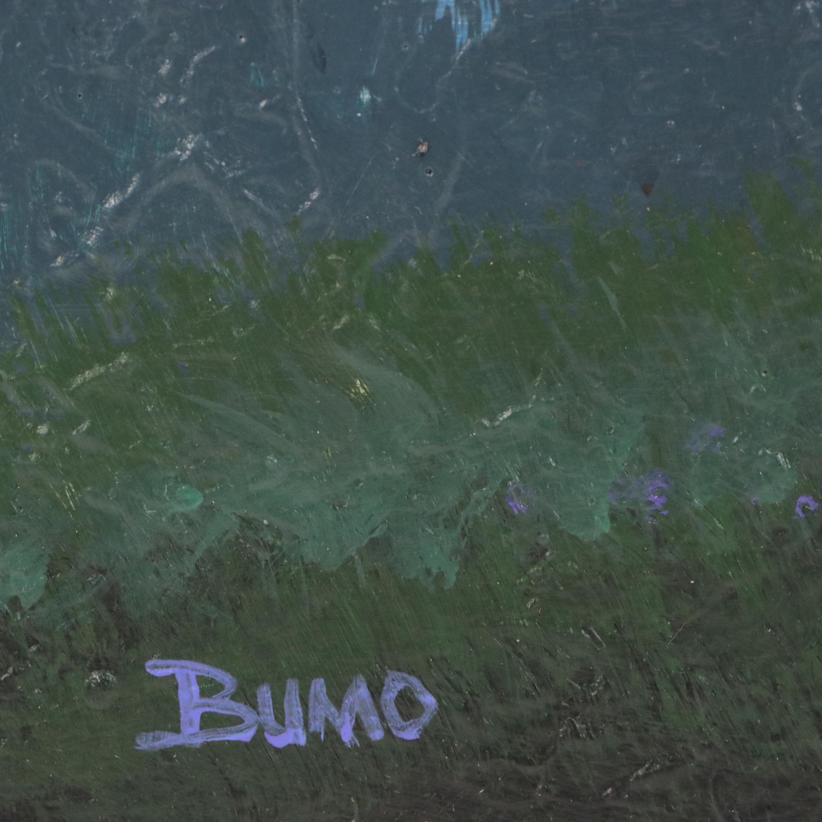 Douglas "Bumo" Johnpeer Oil Painting "Moonlit Oak," 2025