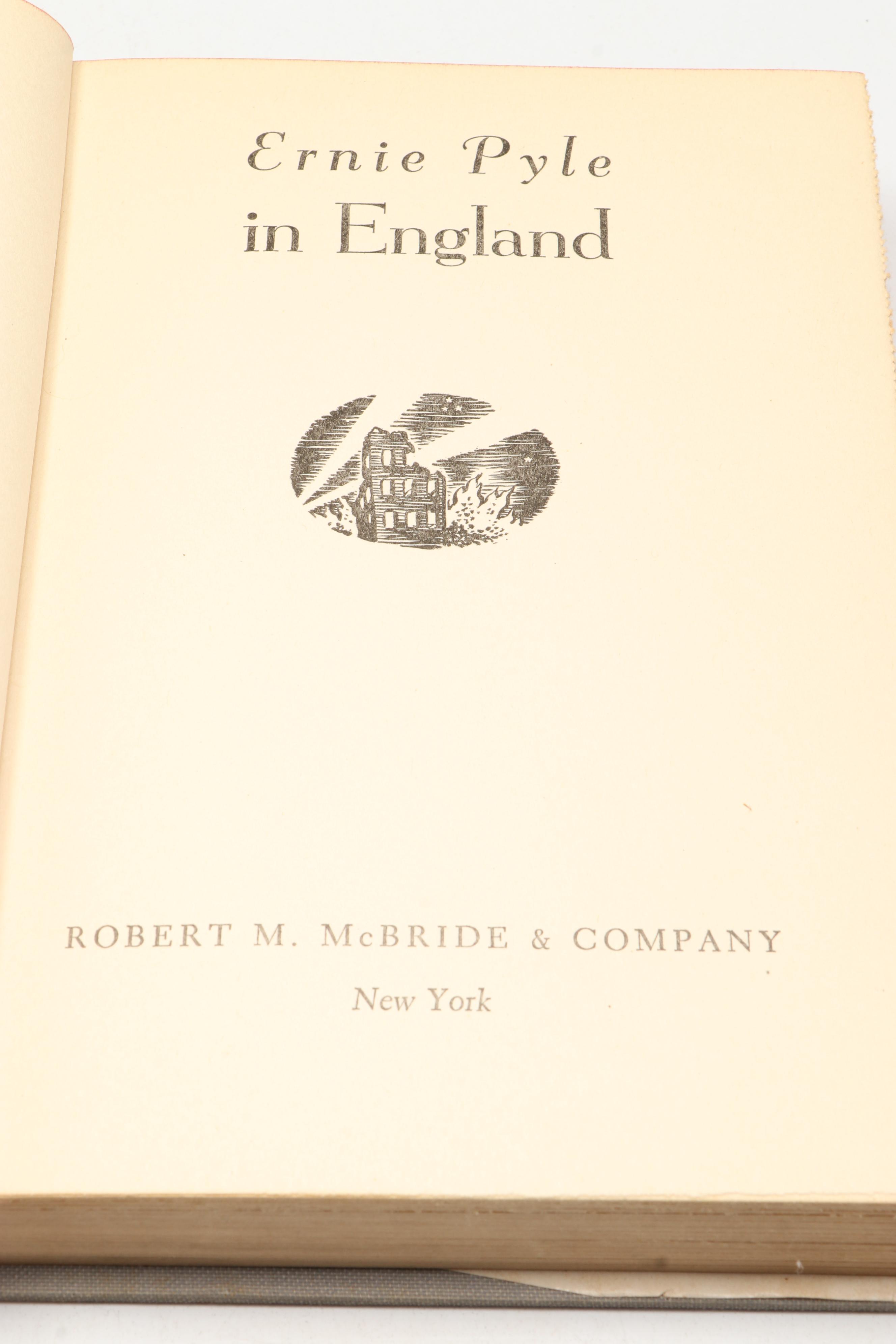 First Edition "Ernie Pyle in England" with "From Here to Eternity" by J. Jones