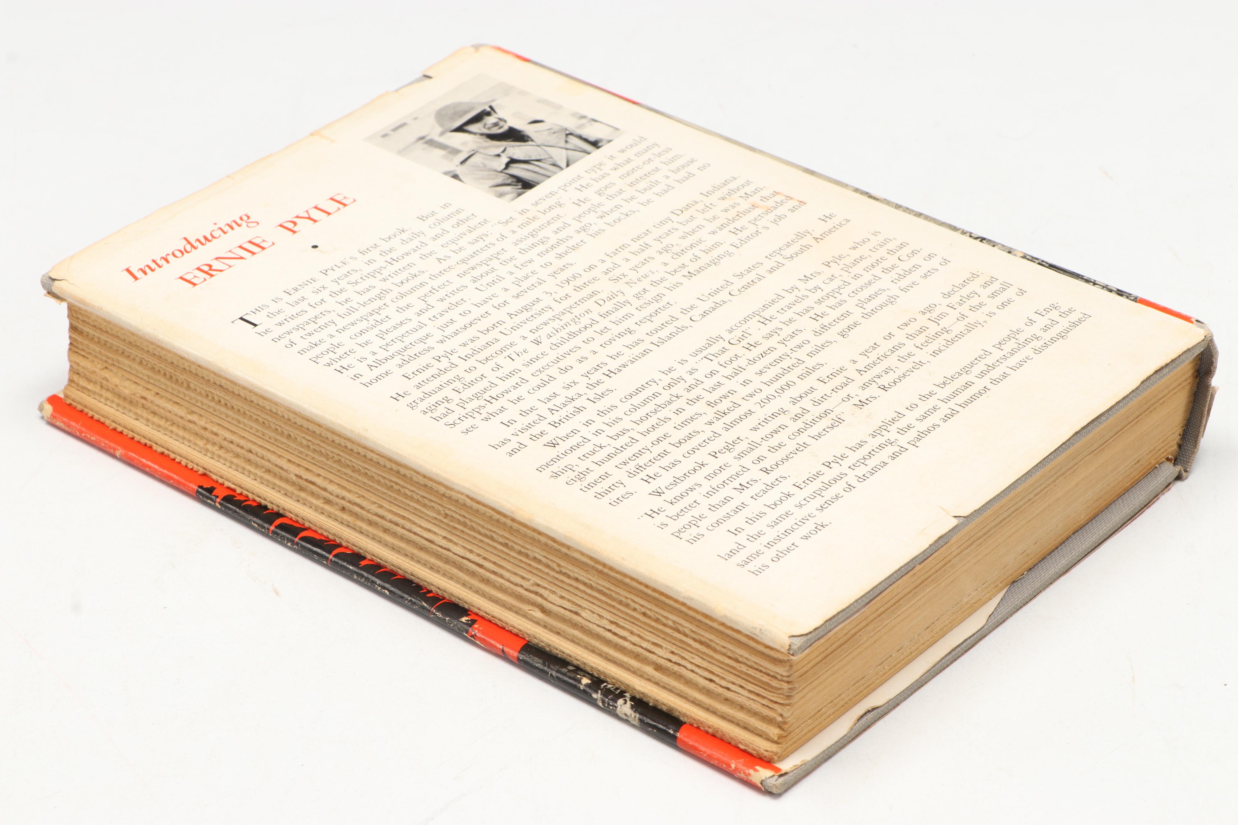 First Edition "Ernie Pyle in England" with "From Here to Eternity" by J. Jones