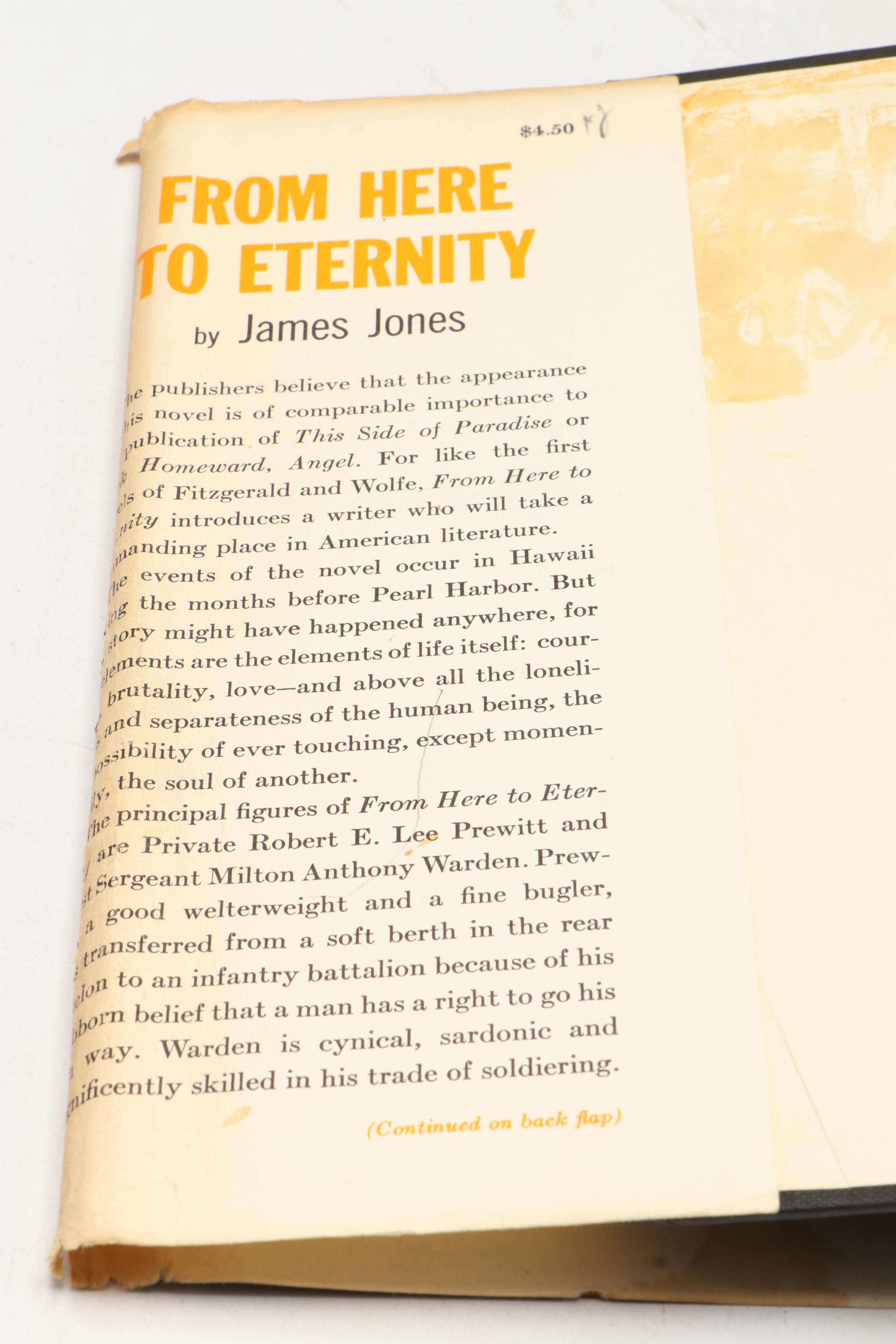 First Edition "Ernie Pyle in England" with "From Here to Eternity" by J. Jones