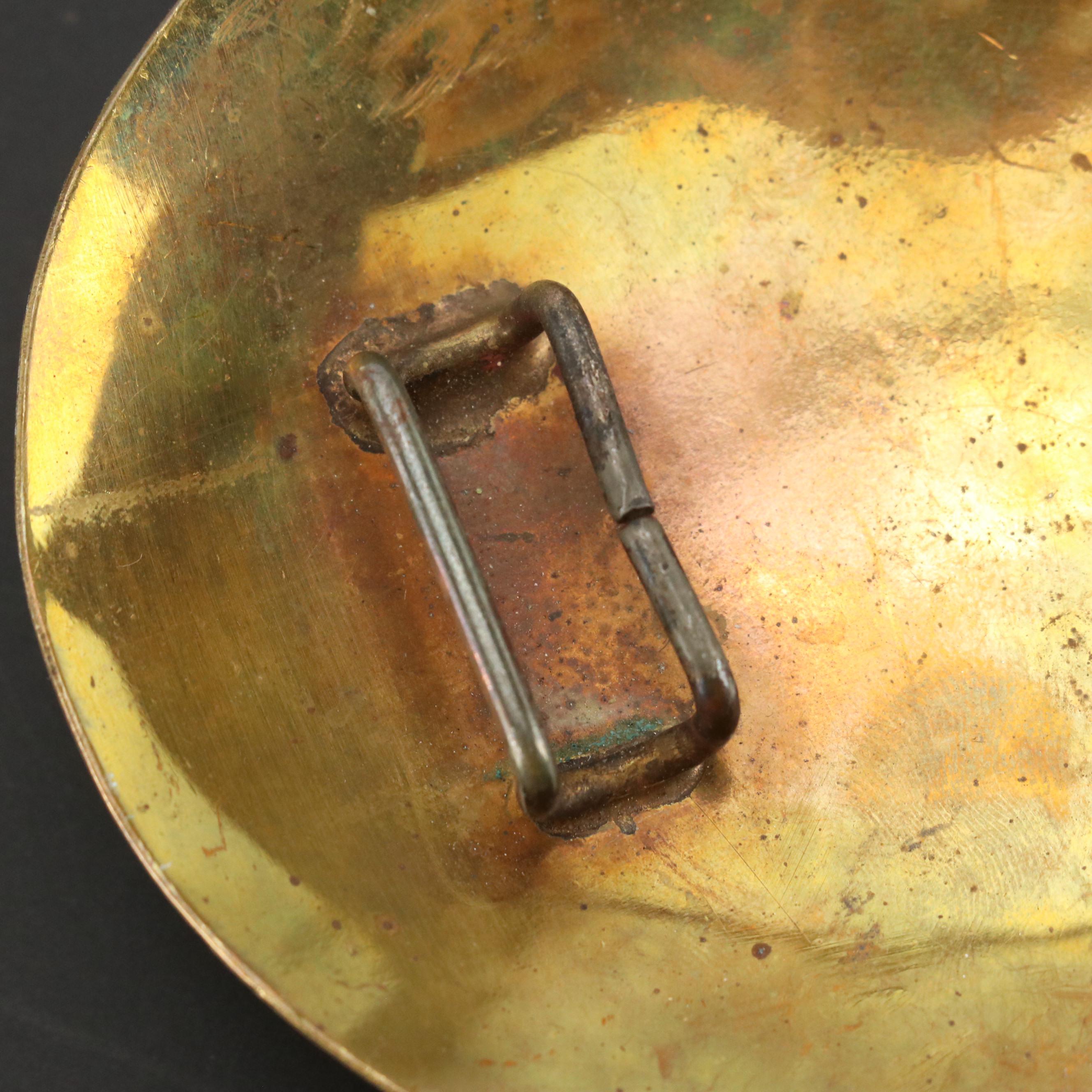 Gold Tone Belt Buckle with Agate Slice Mount