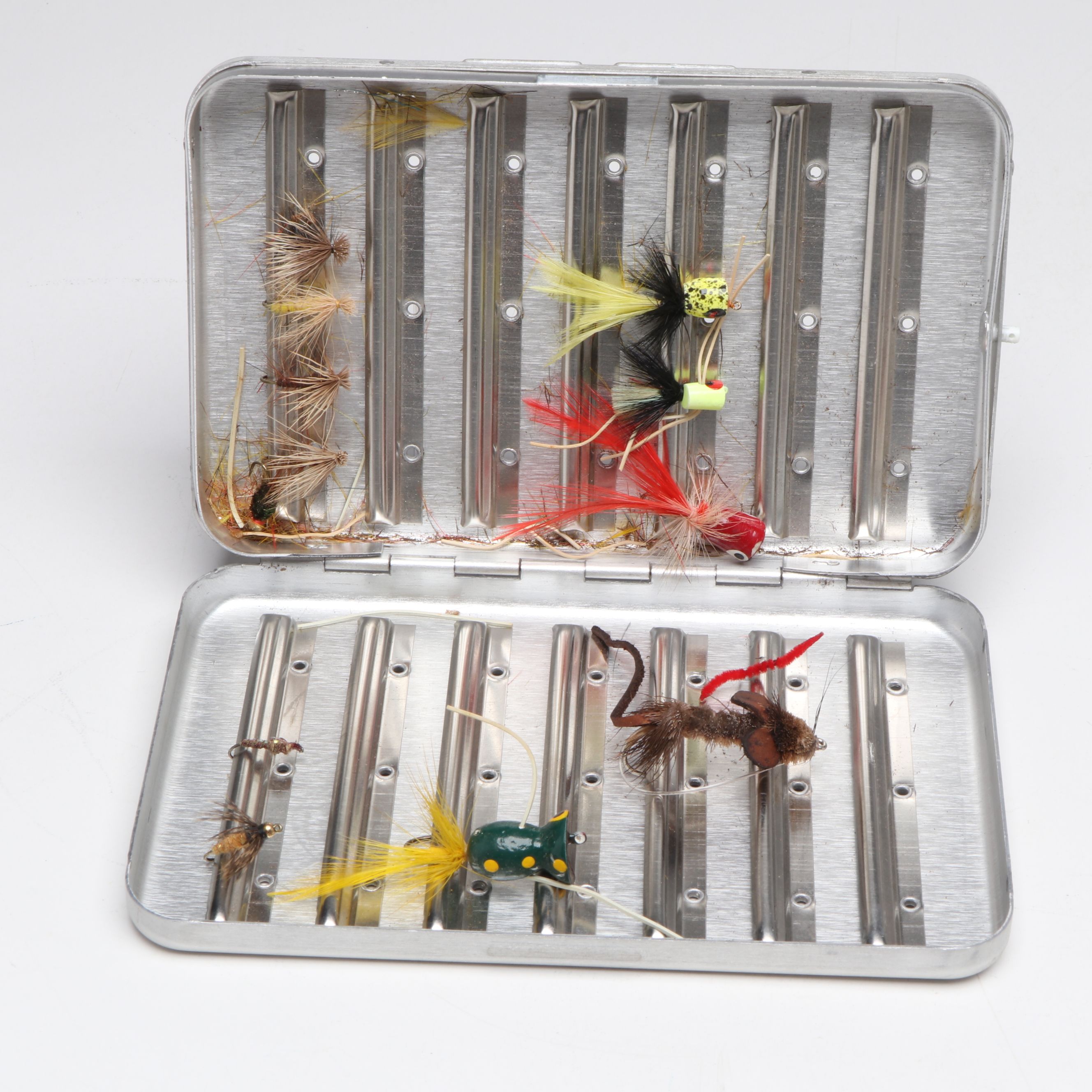 Perrine Aluminum Fly Boxes with Orvis Pouches and Boxes