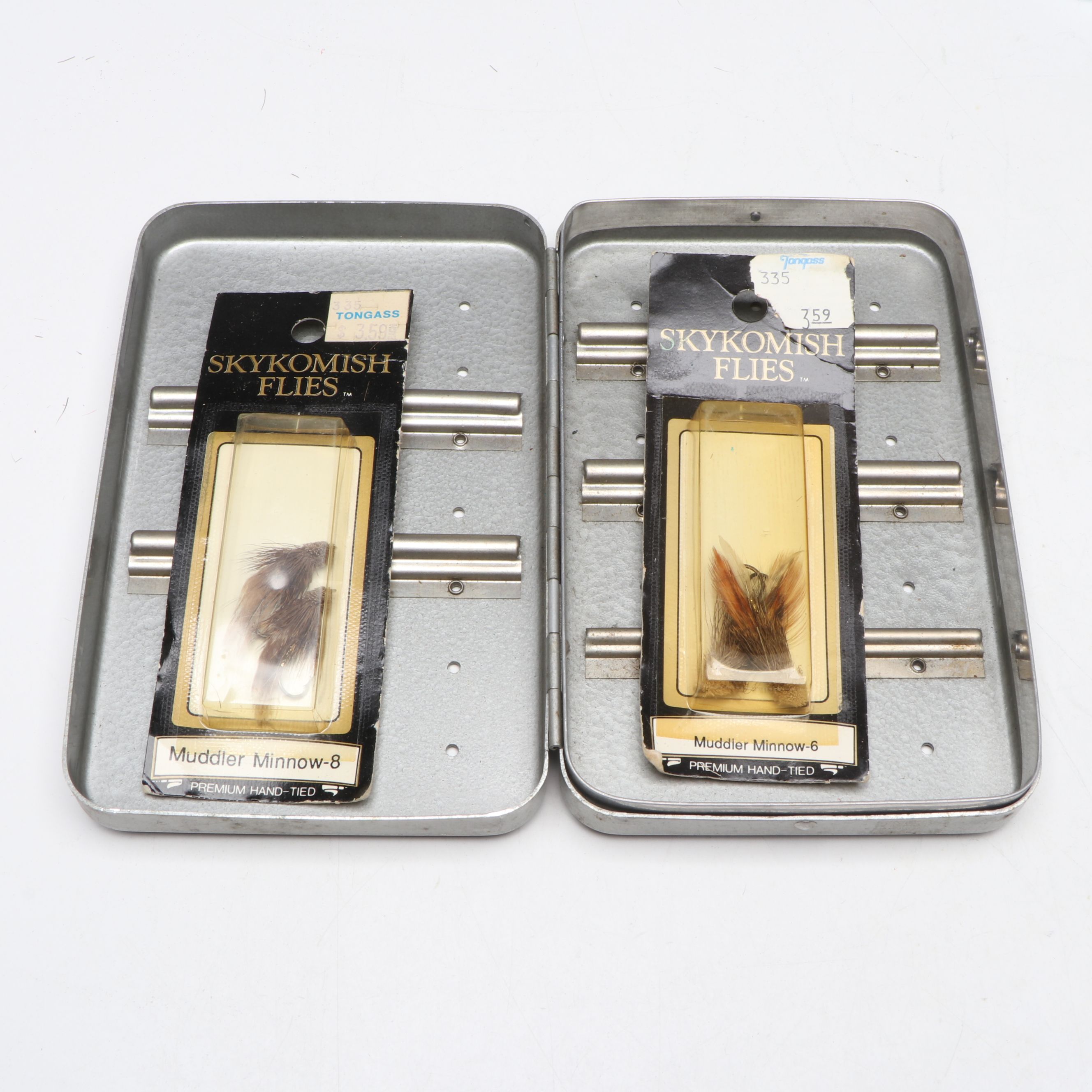 Perrine Aluminum Fly Boxes with Orvis Pouches and Boxes