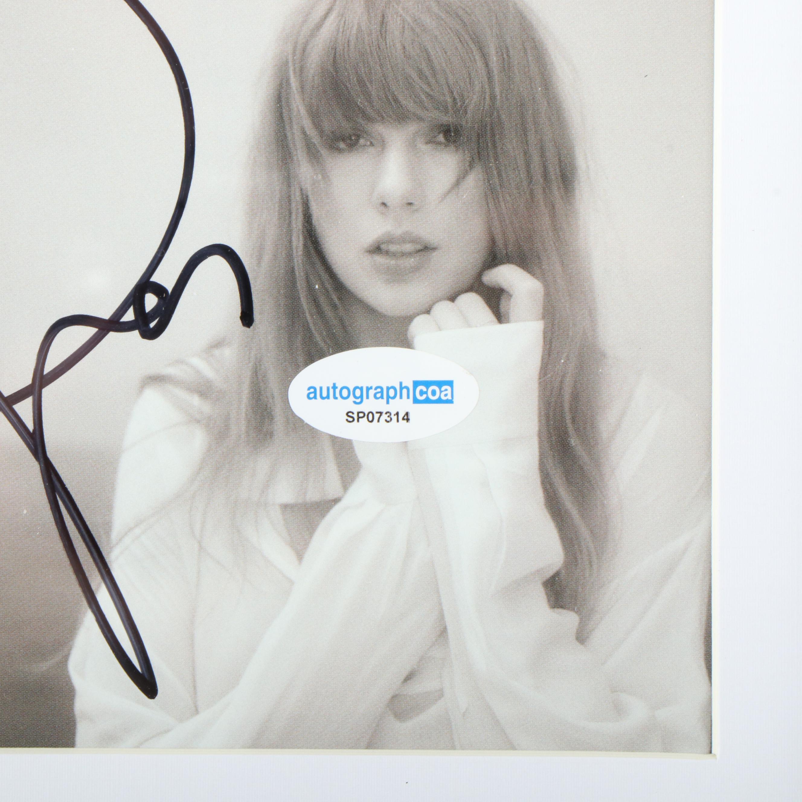 Taylor Swift Signed "The Tortured Poets Department" CD Card in Frame