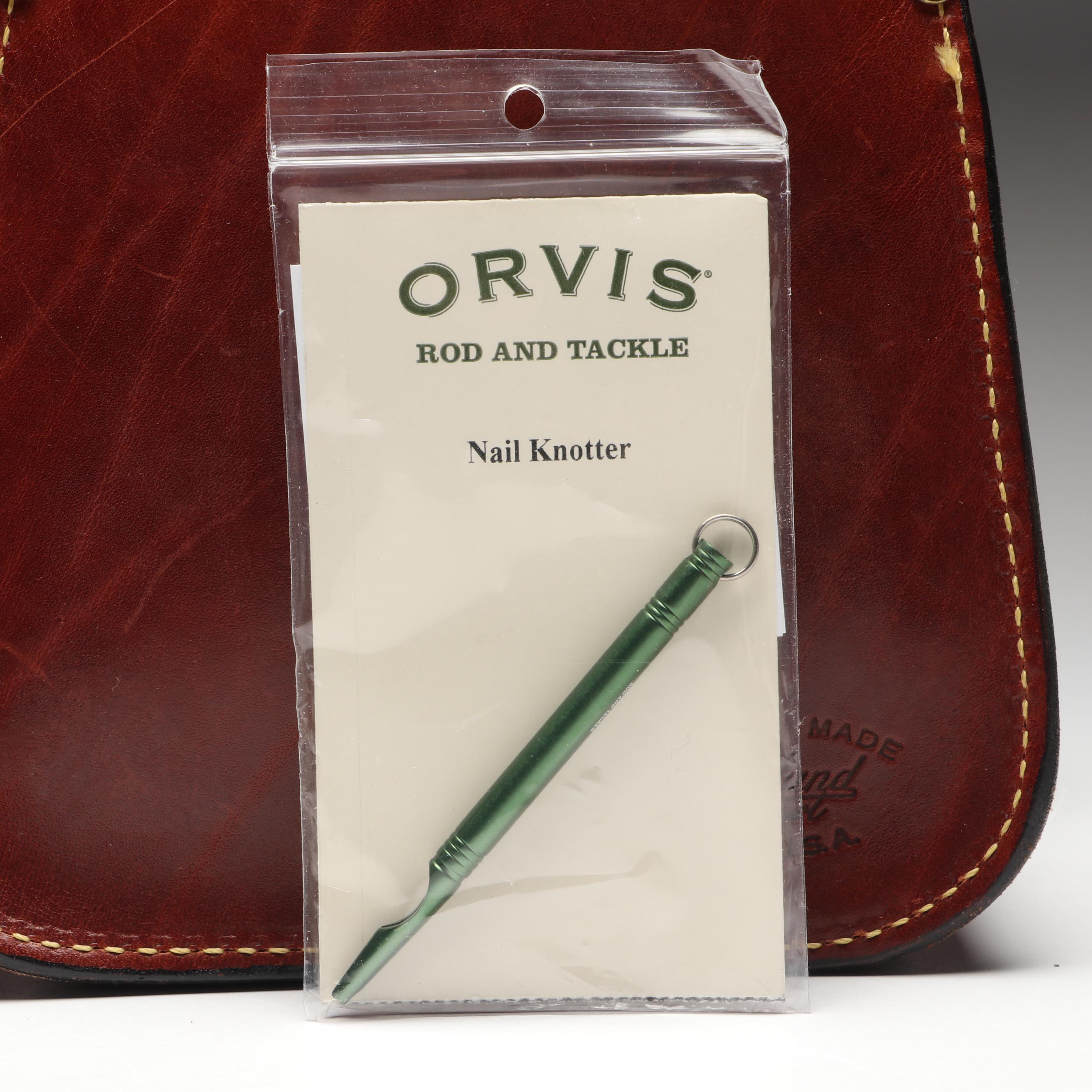 Orvis Battenkill Mark IV Fly Reel with Leather Shell Pouch and More Accessories